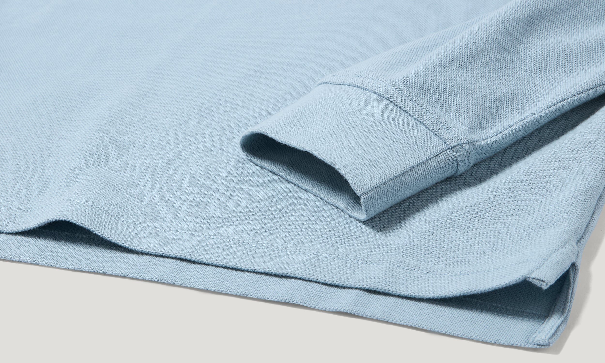 BELSTAFF LONG SLEEVED POLO - Mist Blue