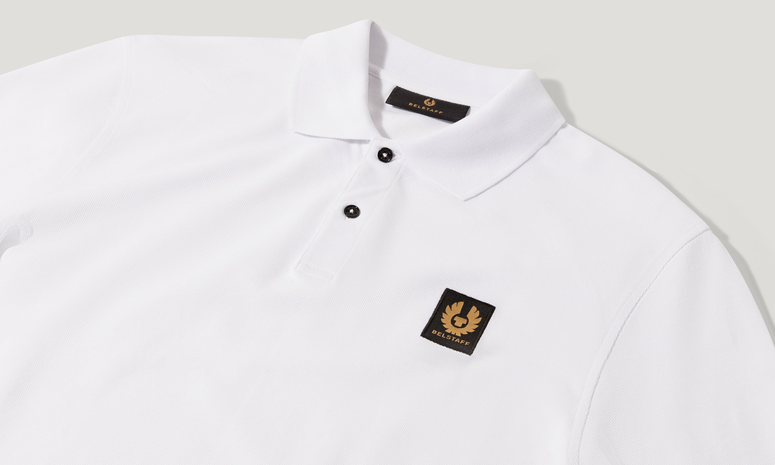POLO A MANICHE LUNGHE BELSTAFF - Bianco