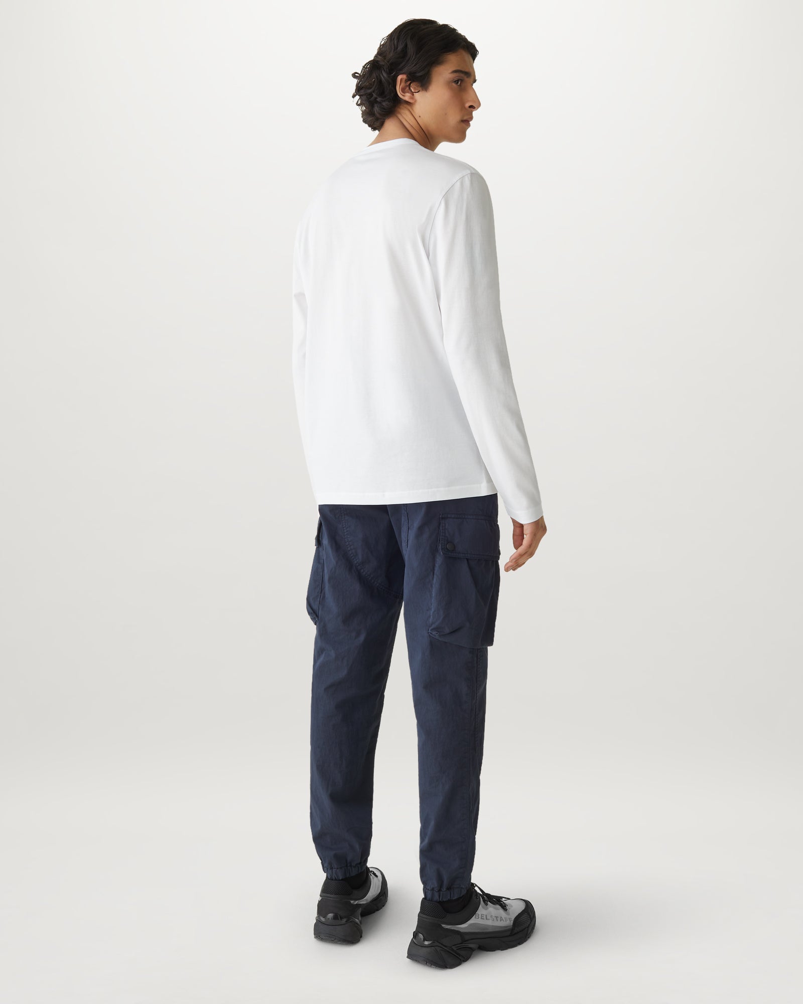 BELSTAFF LONG SLEEVED T-SHIRT - White