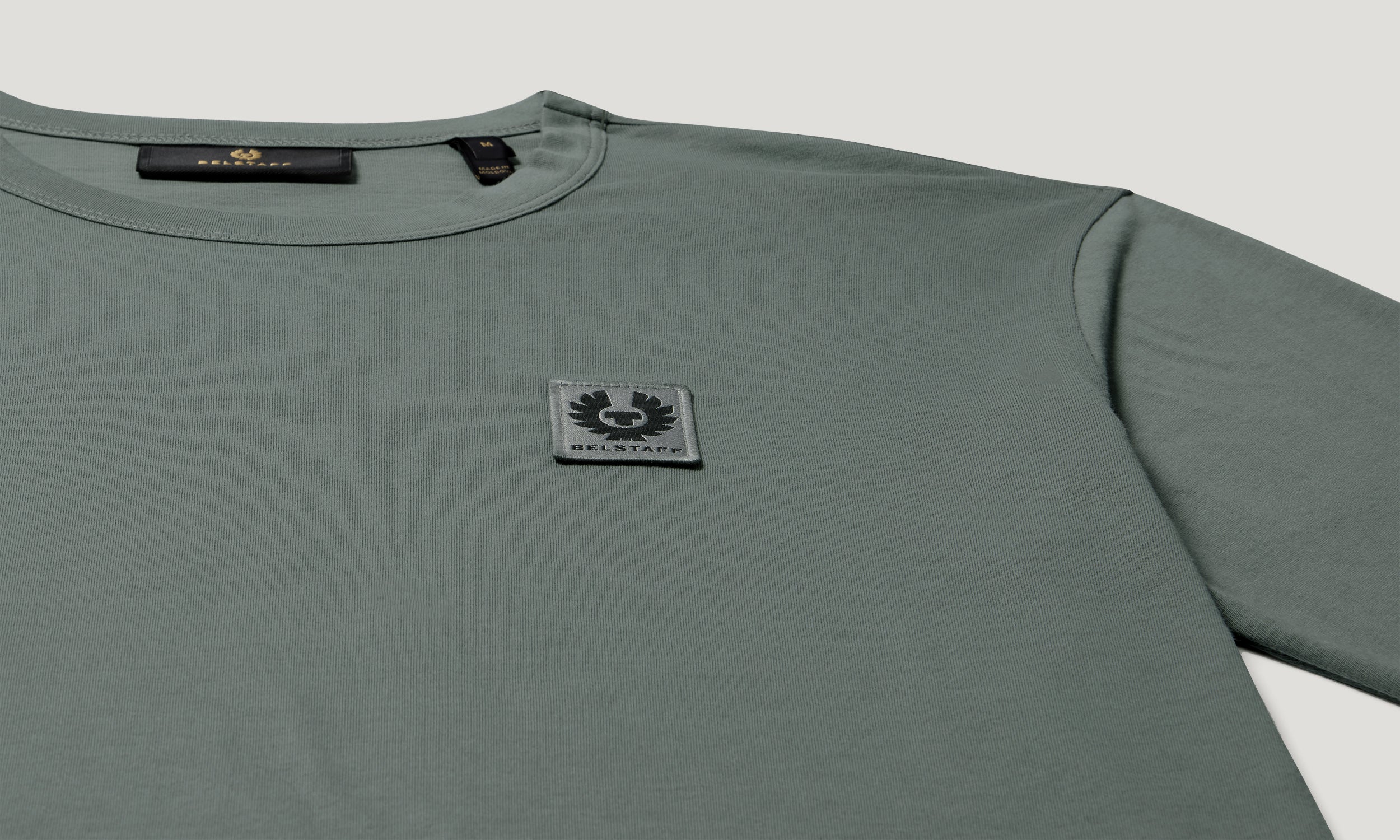 BELSTAFF LONG SLEEVED T-SHIRT - Atlantic Grey