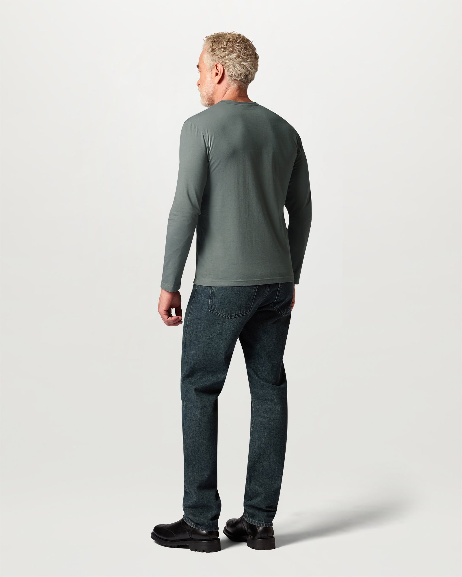 BELSTAFF LONG SLEEVED T-SHIRT - Atlantic Grey