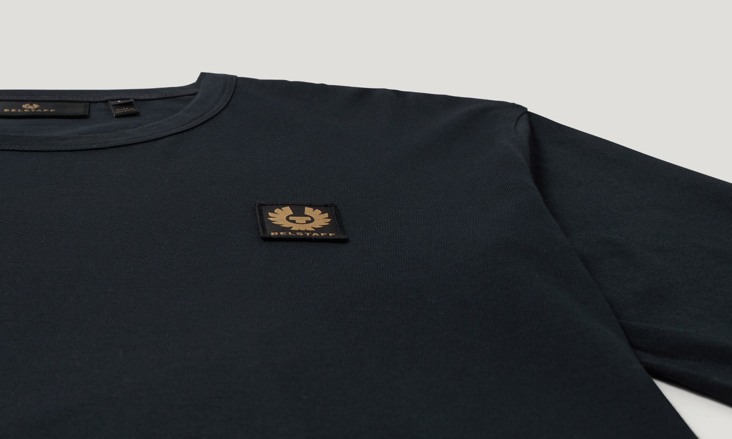 BELSTAFF LANGARM-T-SHIRT - Dunkles Tintenblau