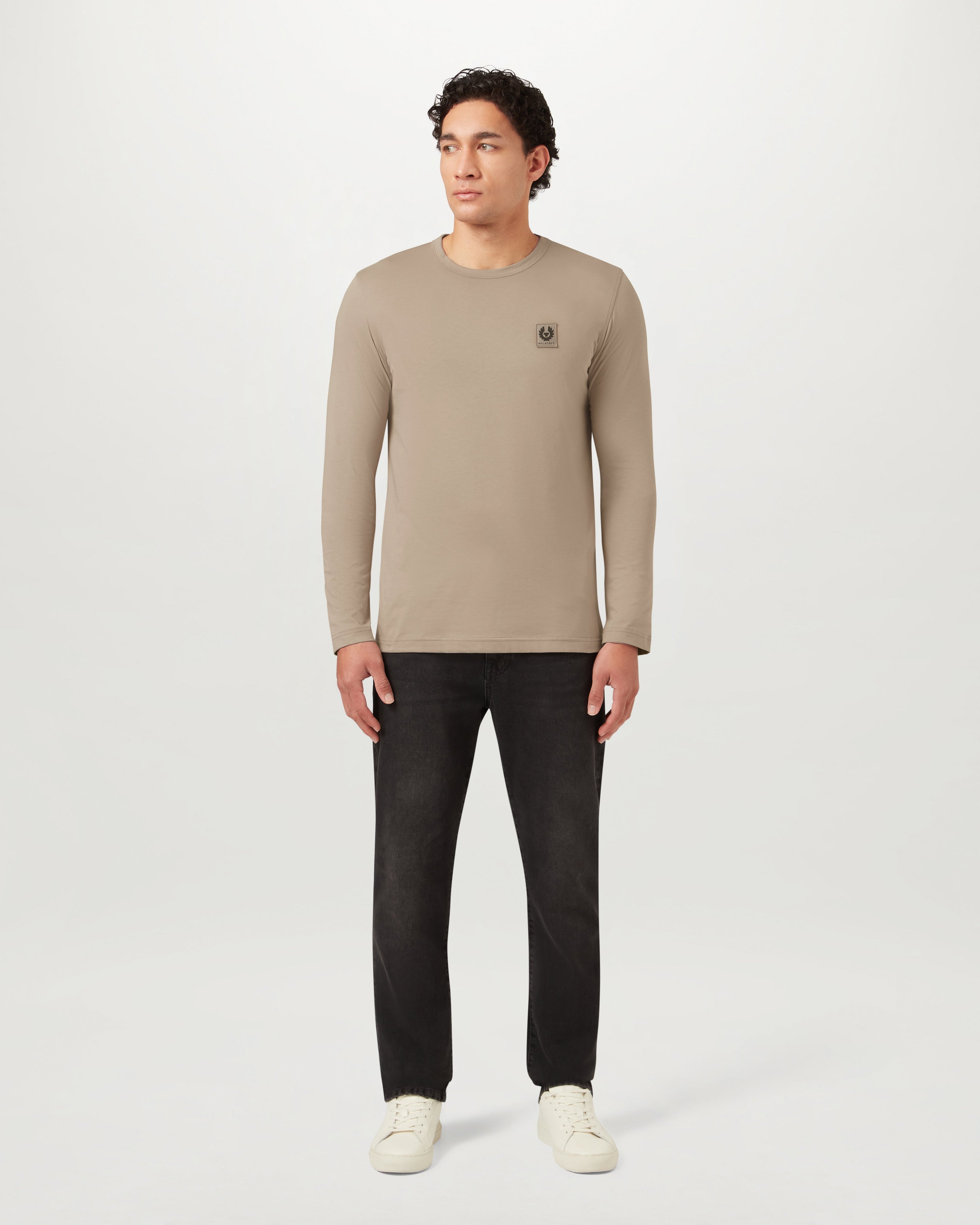 CAMISETA DE MANGA LARGA BELSTAFF - Pardo