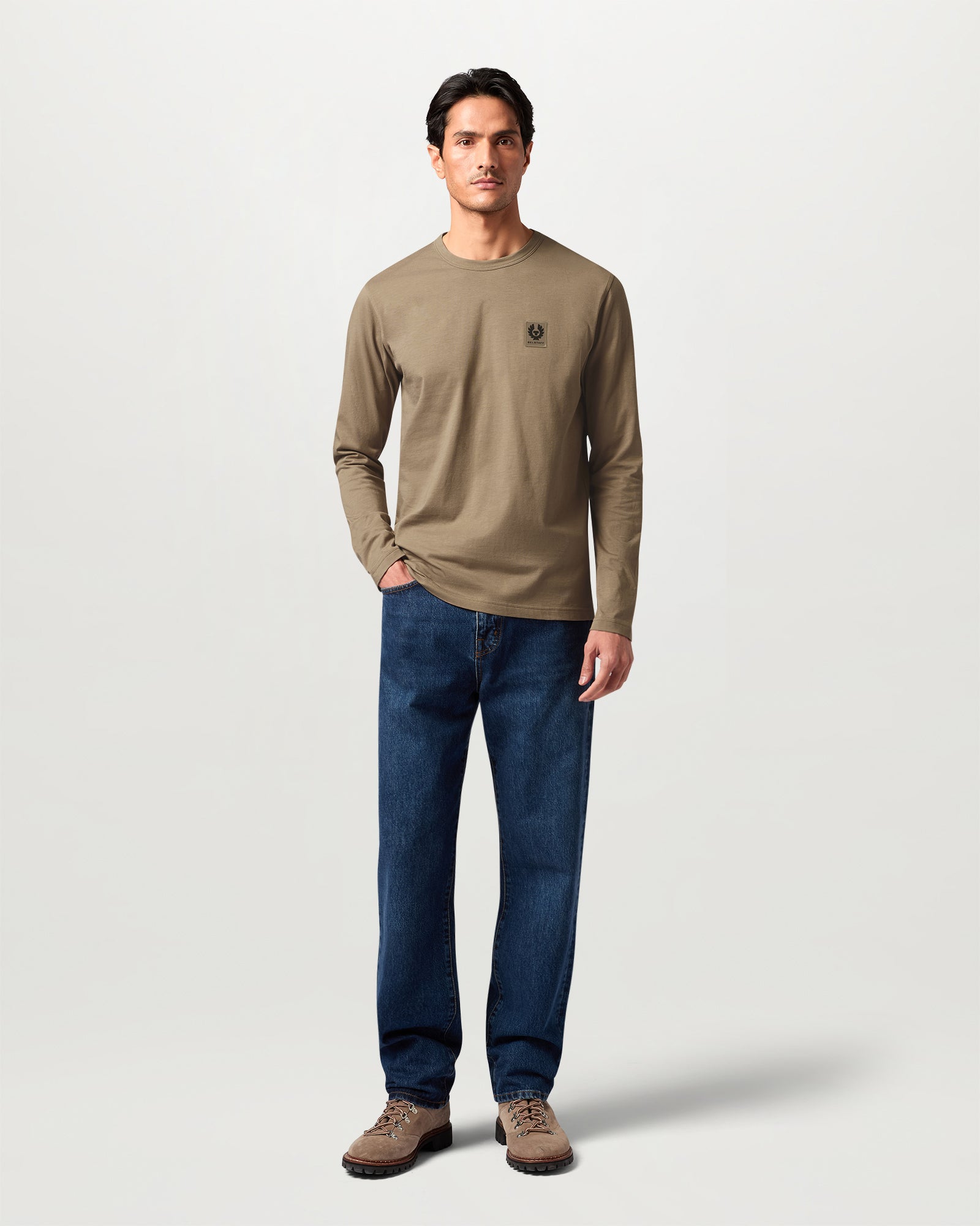 T-SHIRT À MANCHES LONGUES BELSTAFF - Taupe