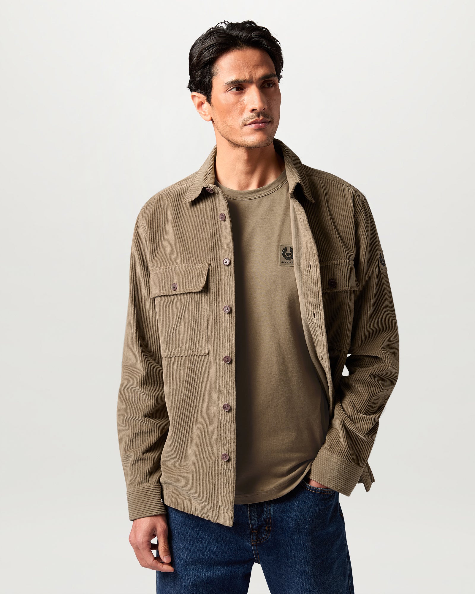 T-SHIRT À MANCHES LONGUES BELSTAFF - Taupe