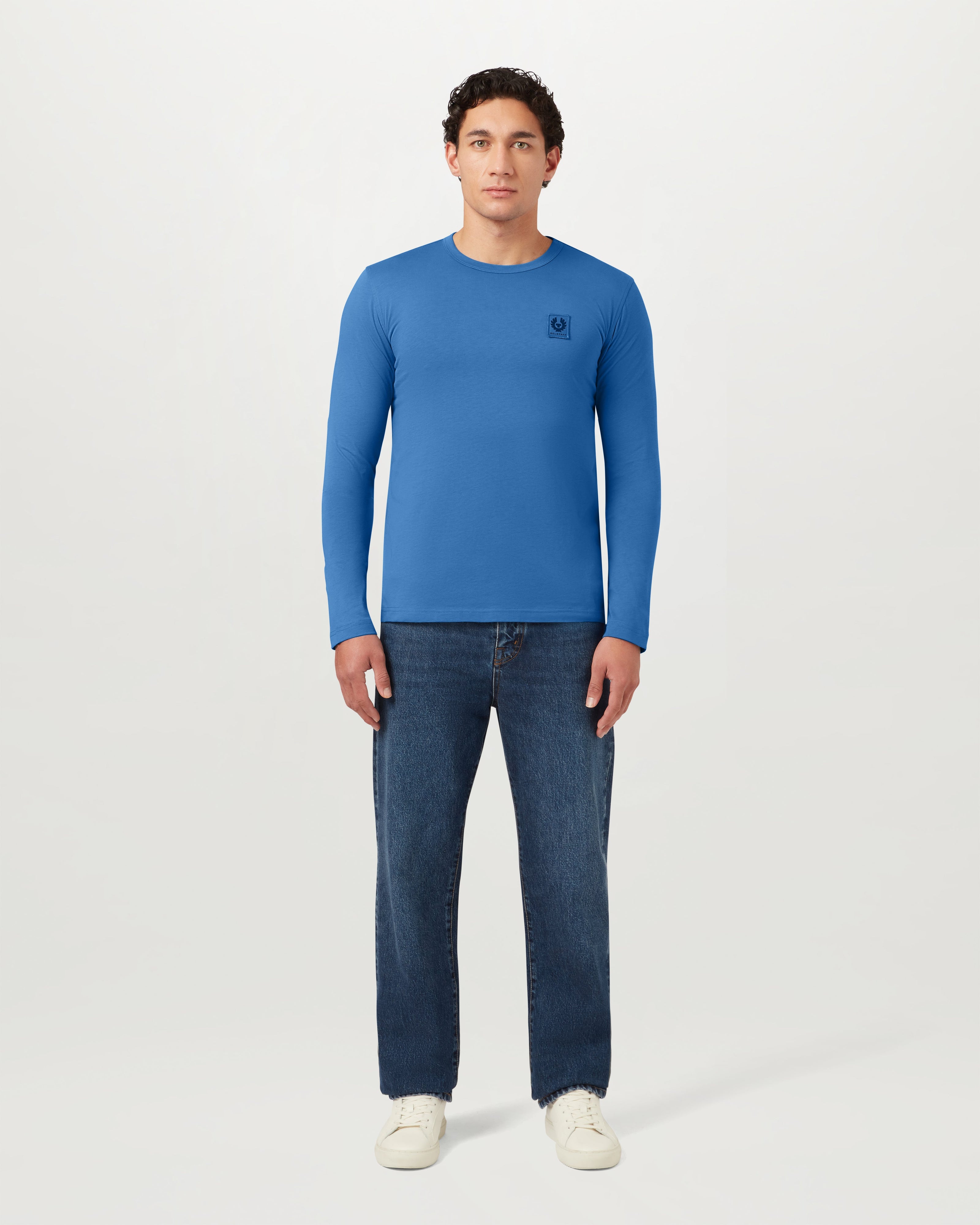 BELSTAFF LONG SLEEVED T-SHIRT - Marine Blue