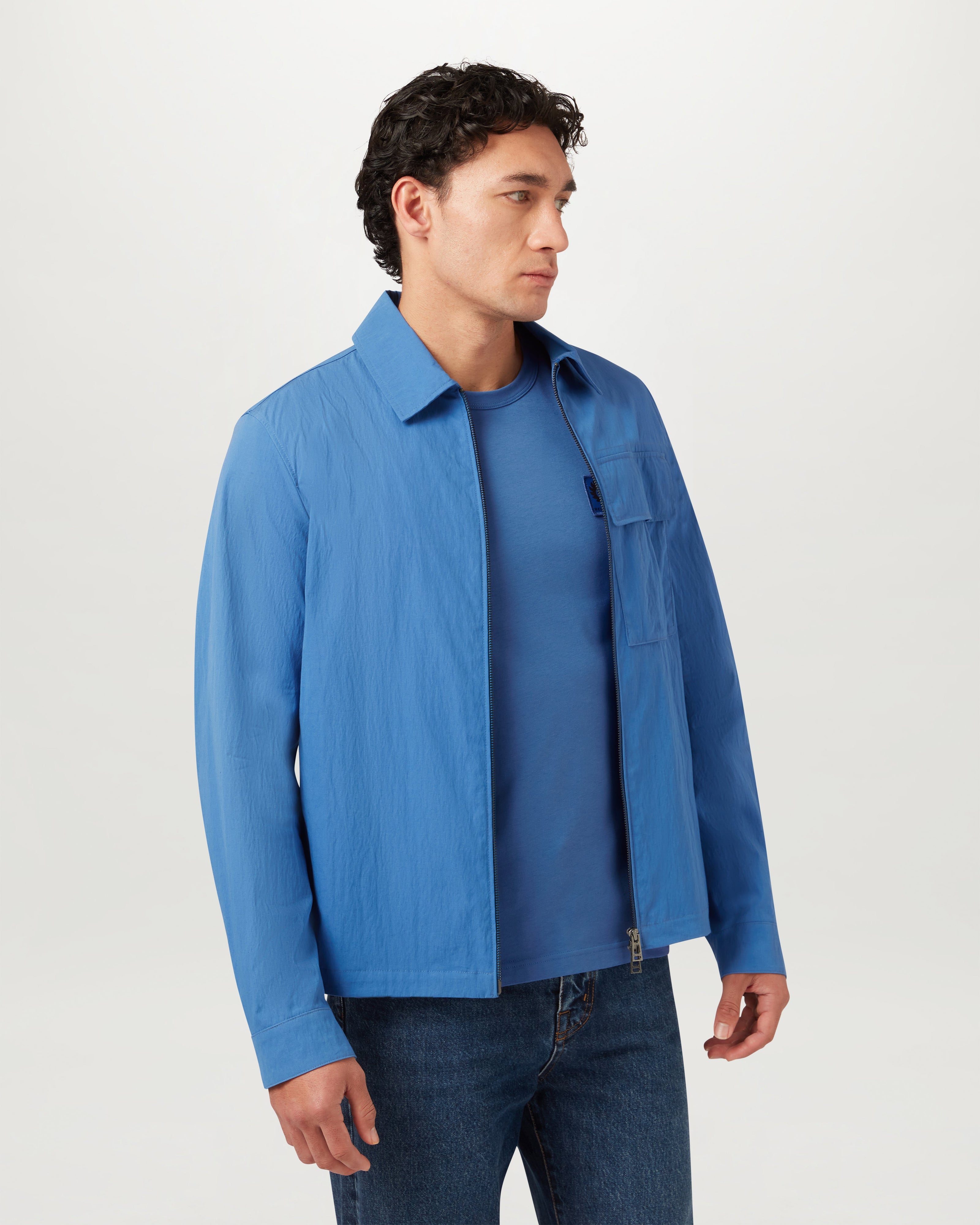 BELSTAFF LONG SLEEVED T-SHIRT - Marine Blue