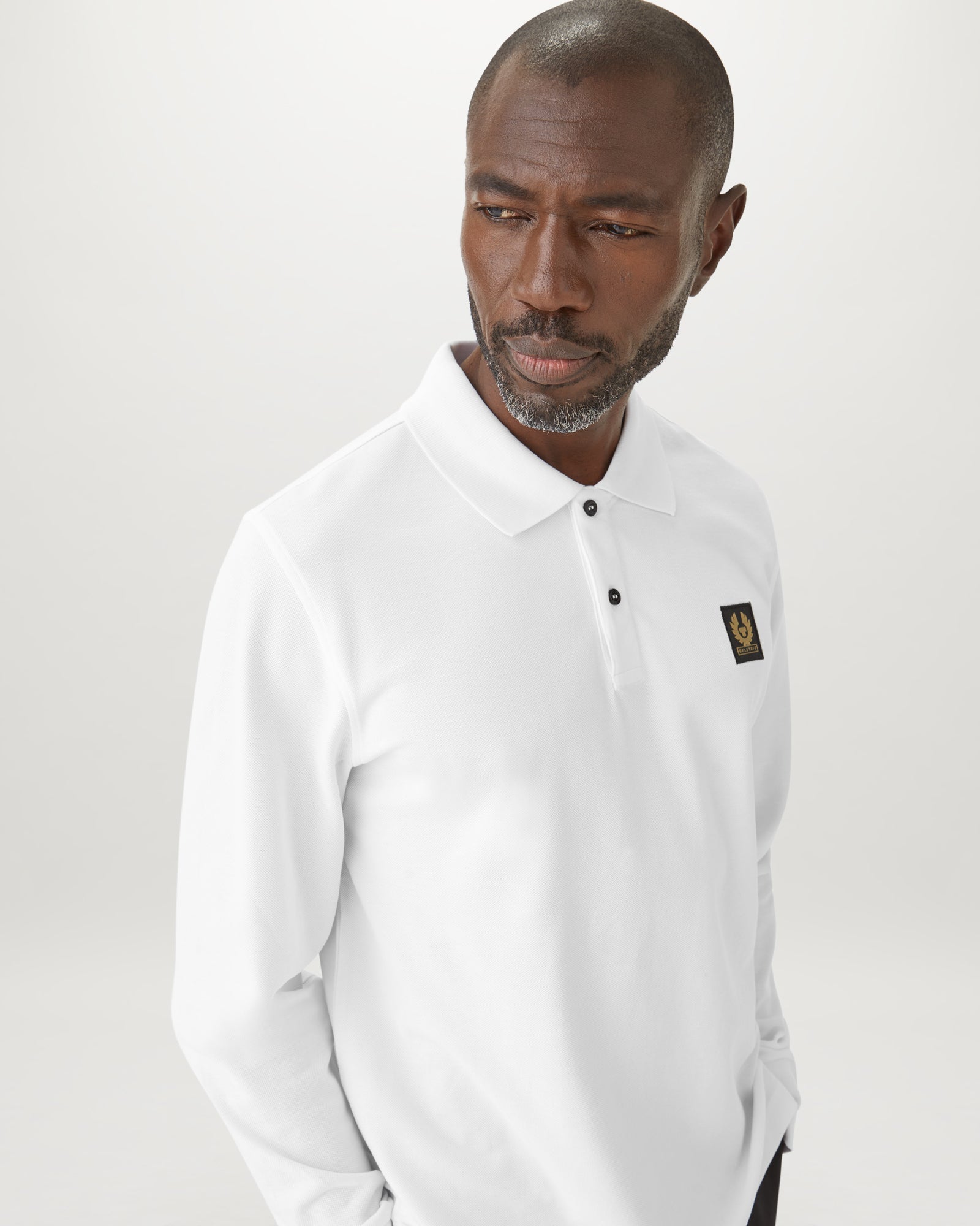 POLO A MANICHE LUNGHE BELSTAFF - Bianco