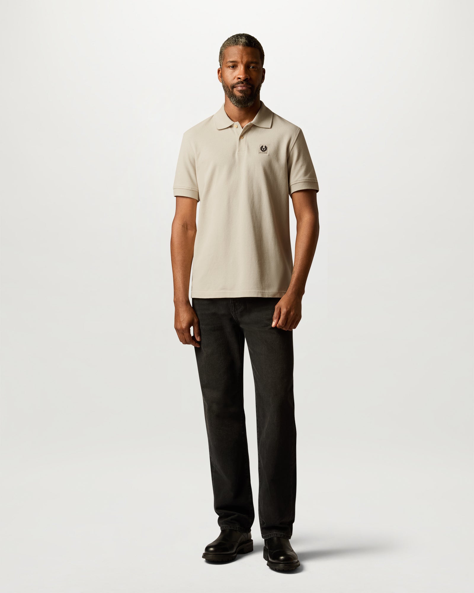 BELSTAFF POLO - Pale Stone