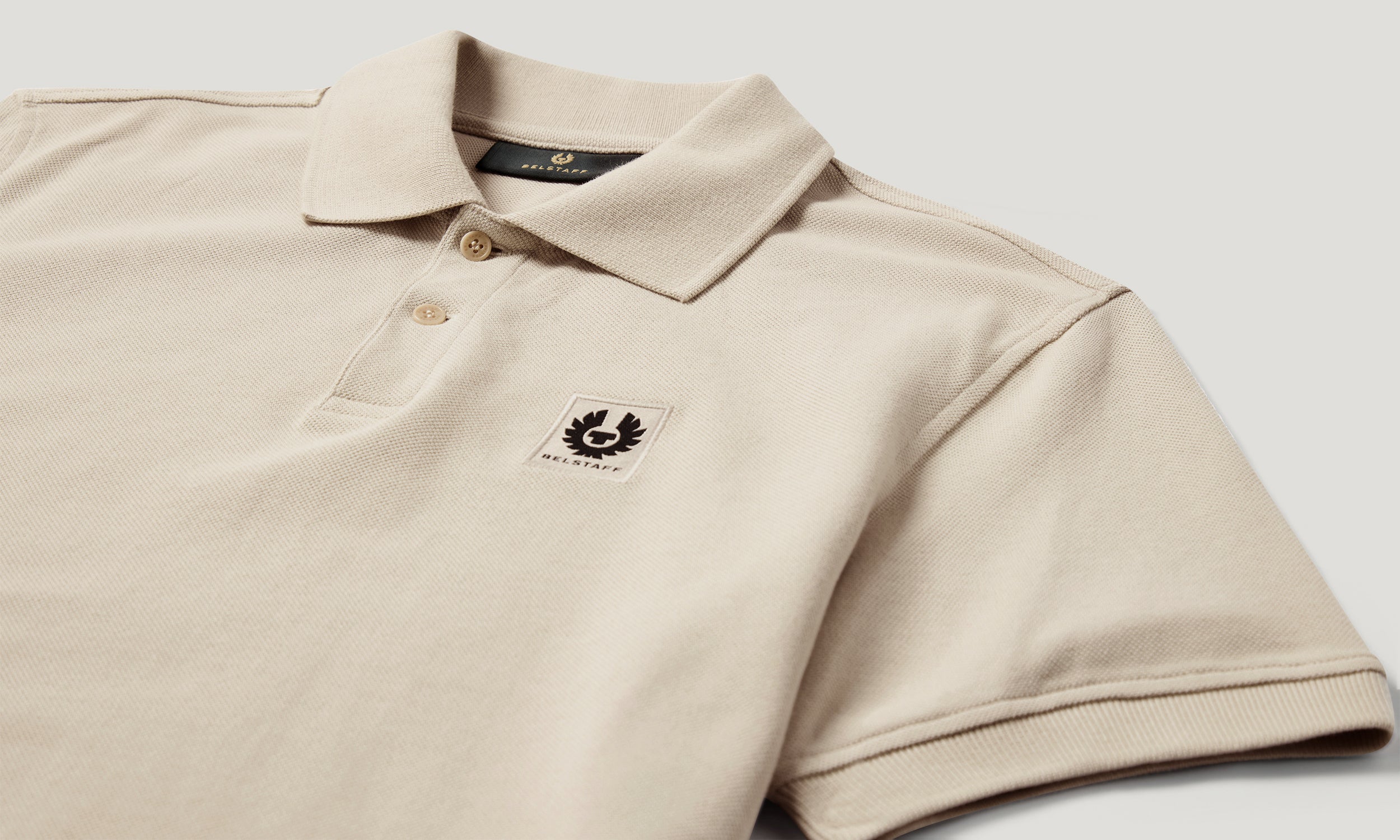 BELSTAFF POLO - Pale Stone