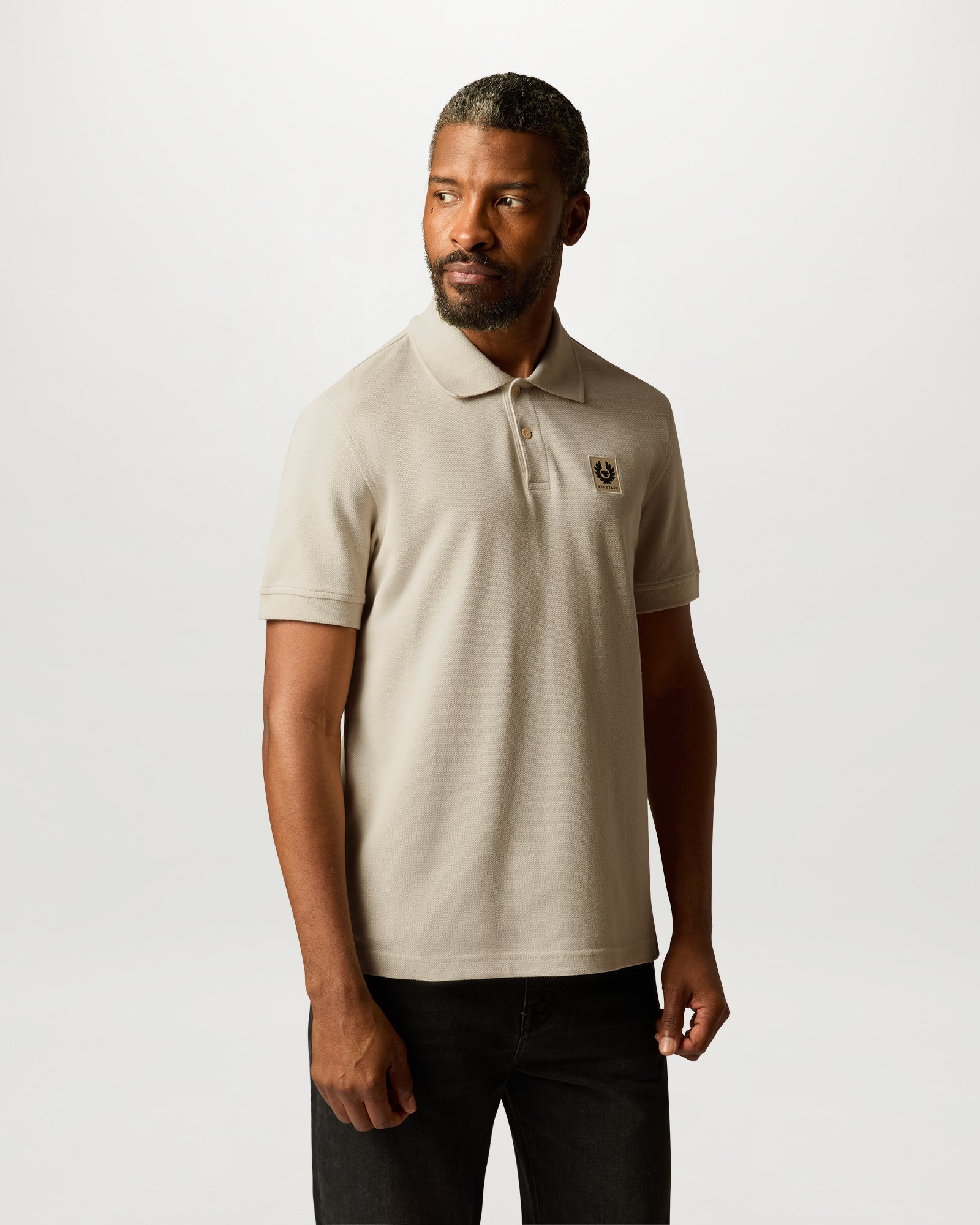 BELSTAFF POLO - Pale Stone
