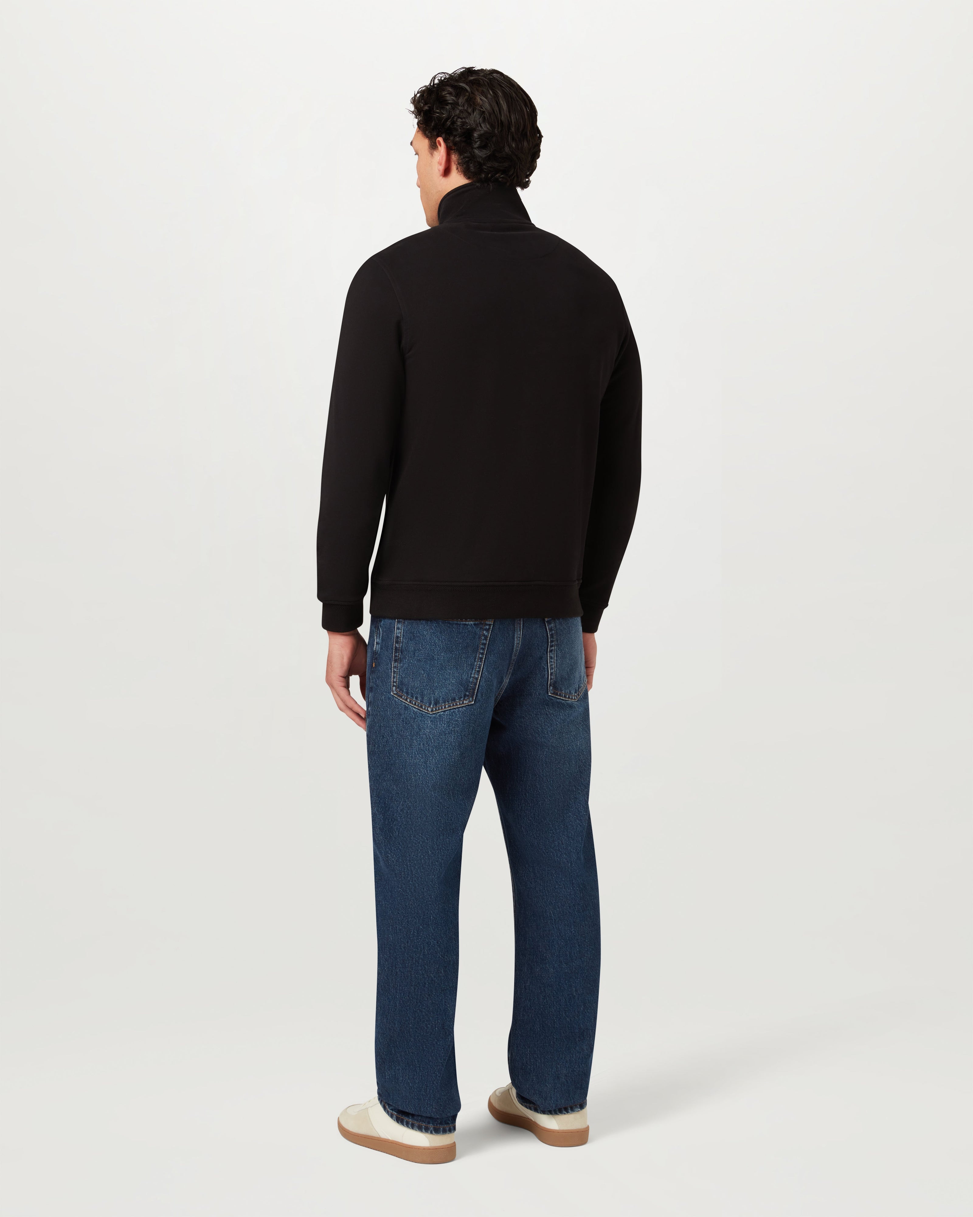 FELPA CON CERNIERA A UN QUARTO BELSTAFF - Nero