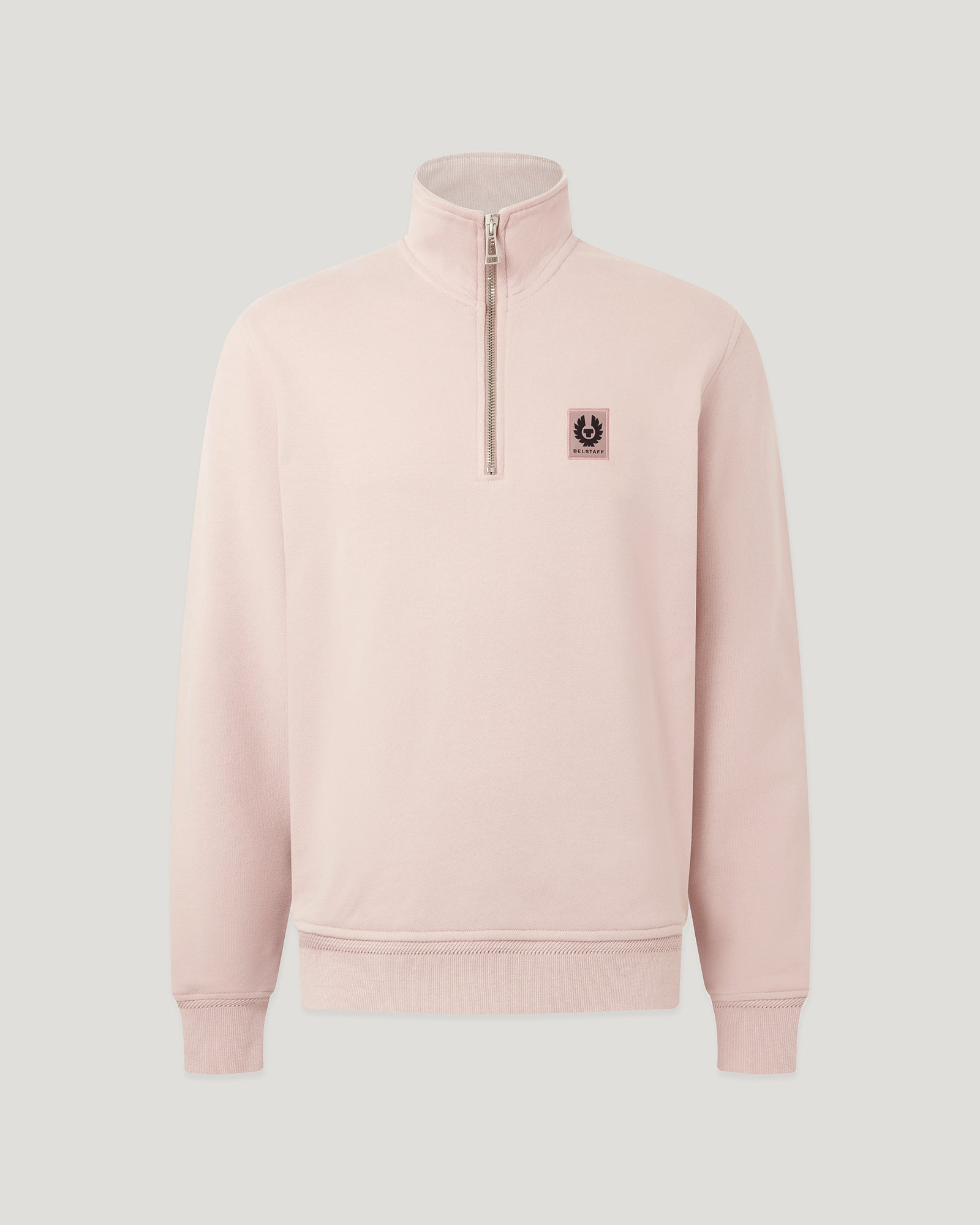 BELSTAFF QUARTER ZIP SWEATSHIRT - Dusk Pink