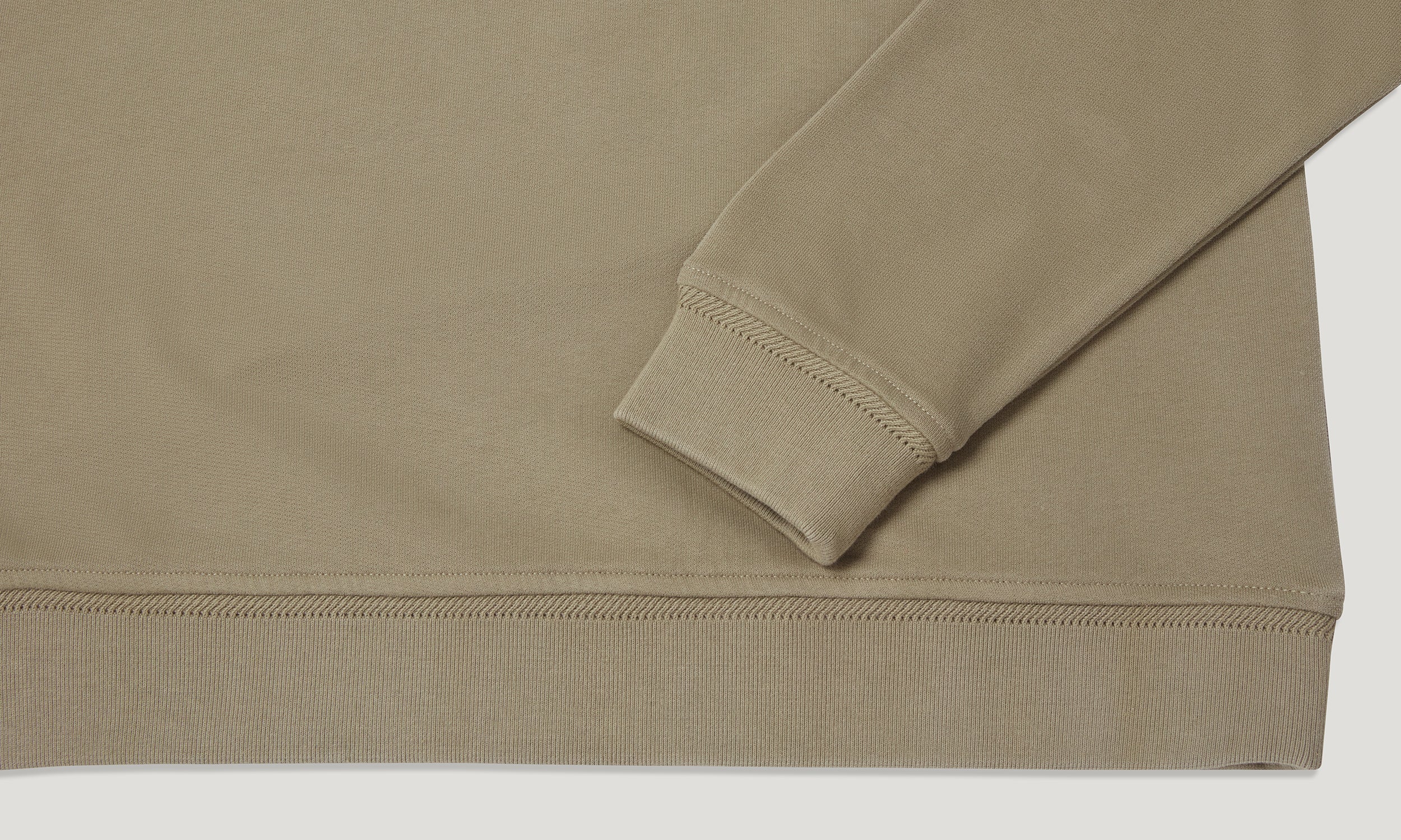 BELSTAFF QUARTER ZIP SWEATSHIRT - Fatigue Green