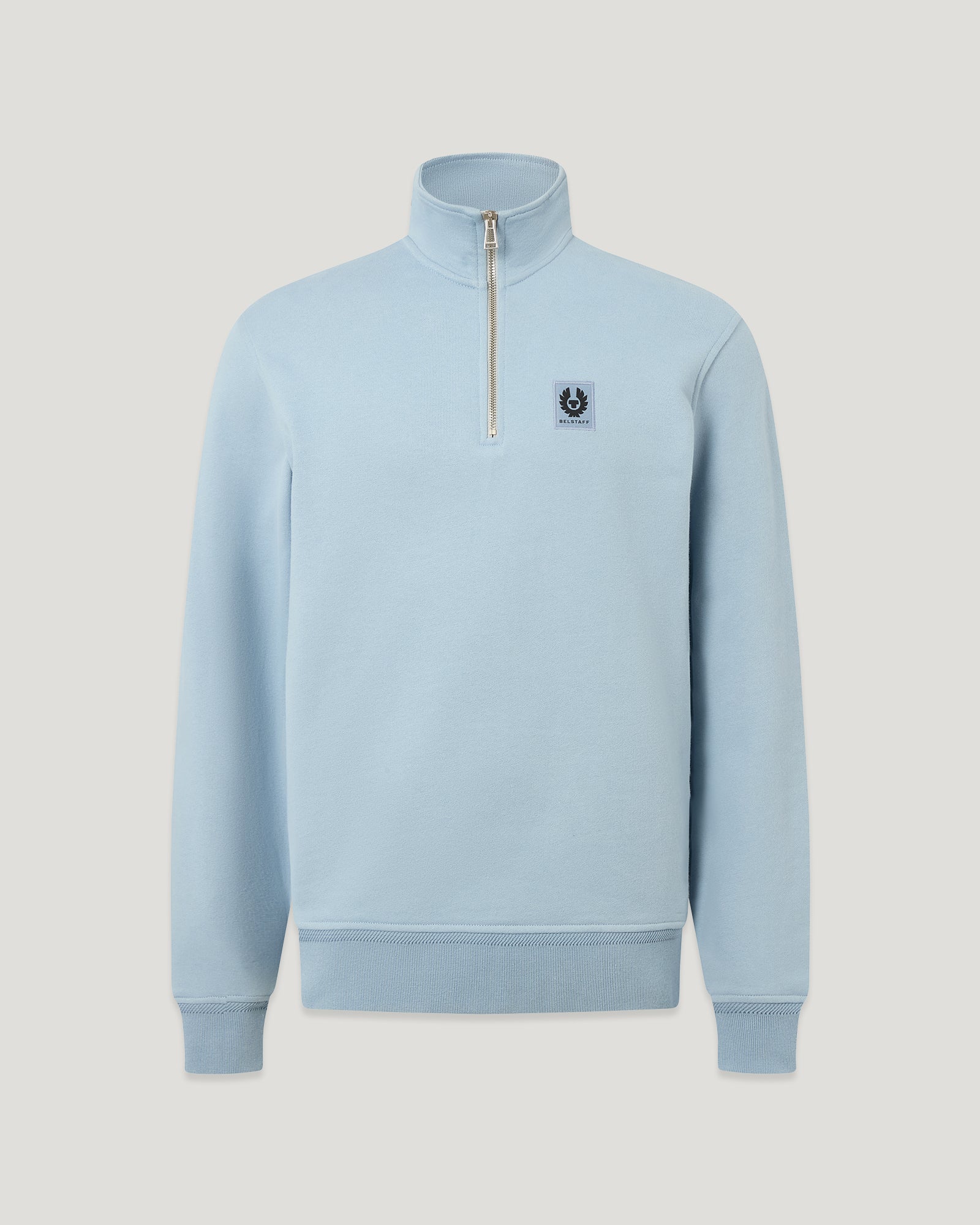 BELSTAFF QUARTER ZIP SWEATSHIRT - Mist Blue