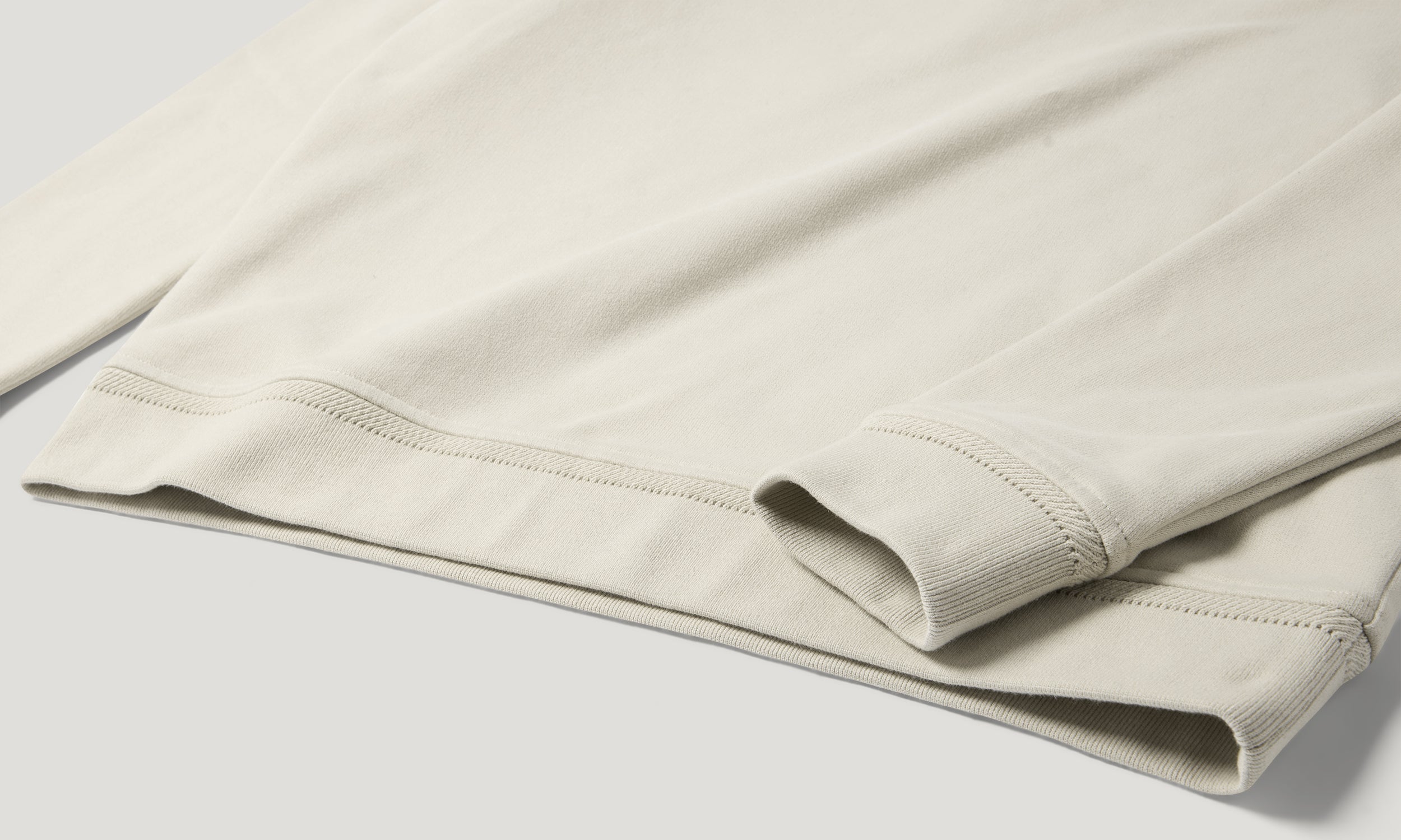 BELSTAFF QUARTER ZIP SWEATSHIRT - Pale Stone