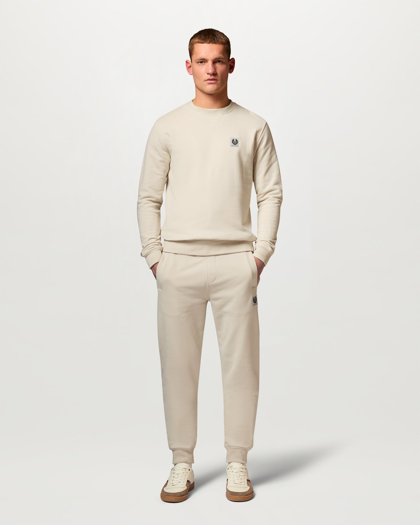 PANTALON DE SURVÊTEMENT BELSTAFF - Pierre pâle