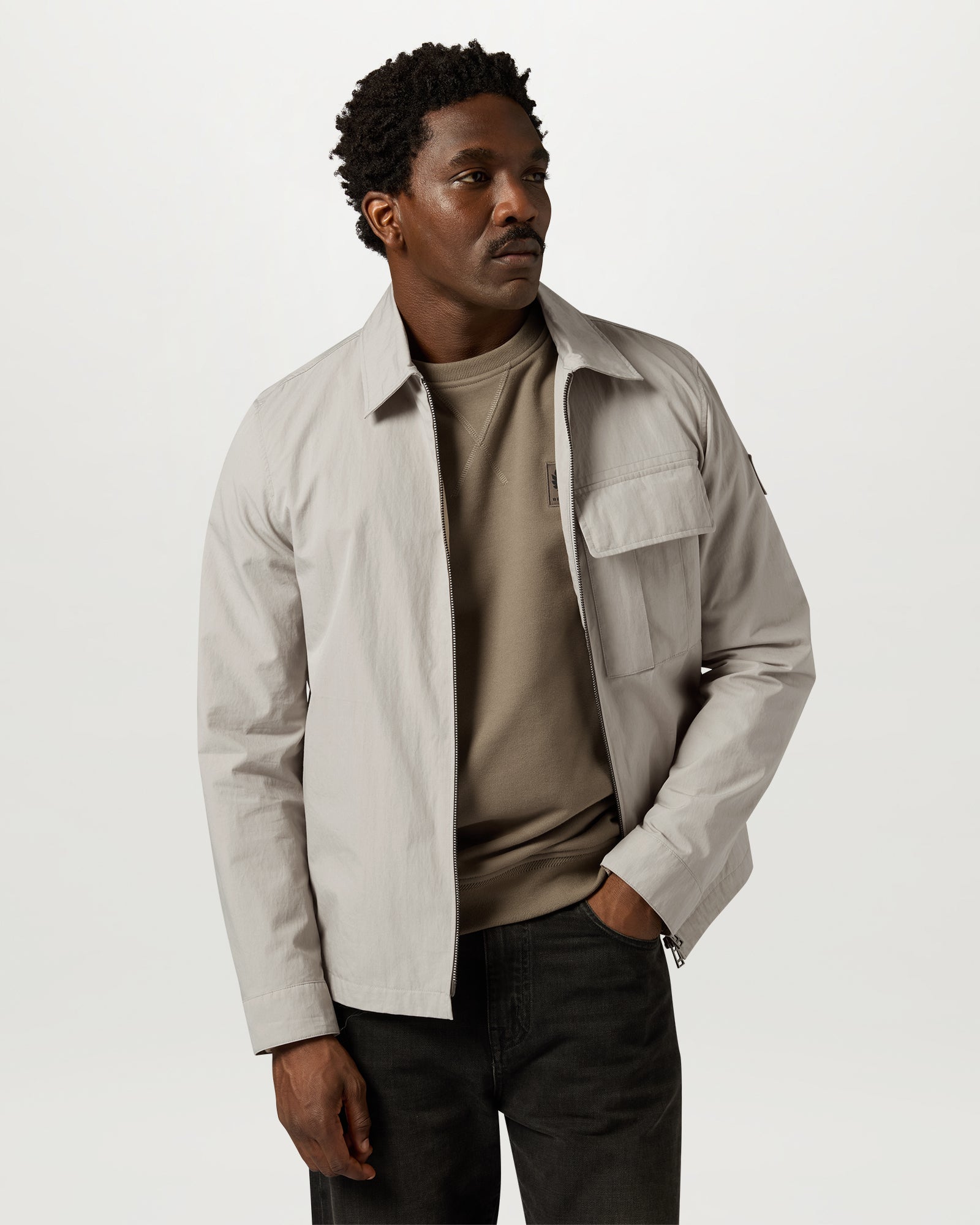 BELSTAFF SWEATSHIRT - Dusty Taupe