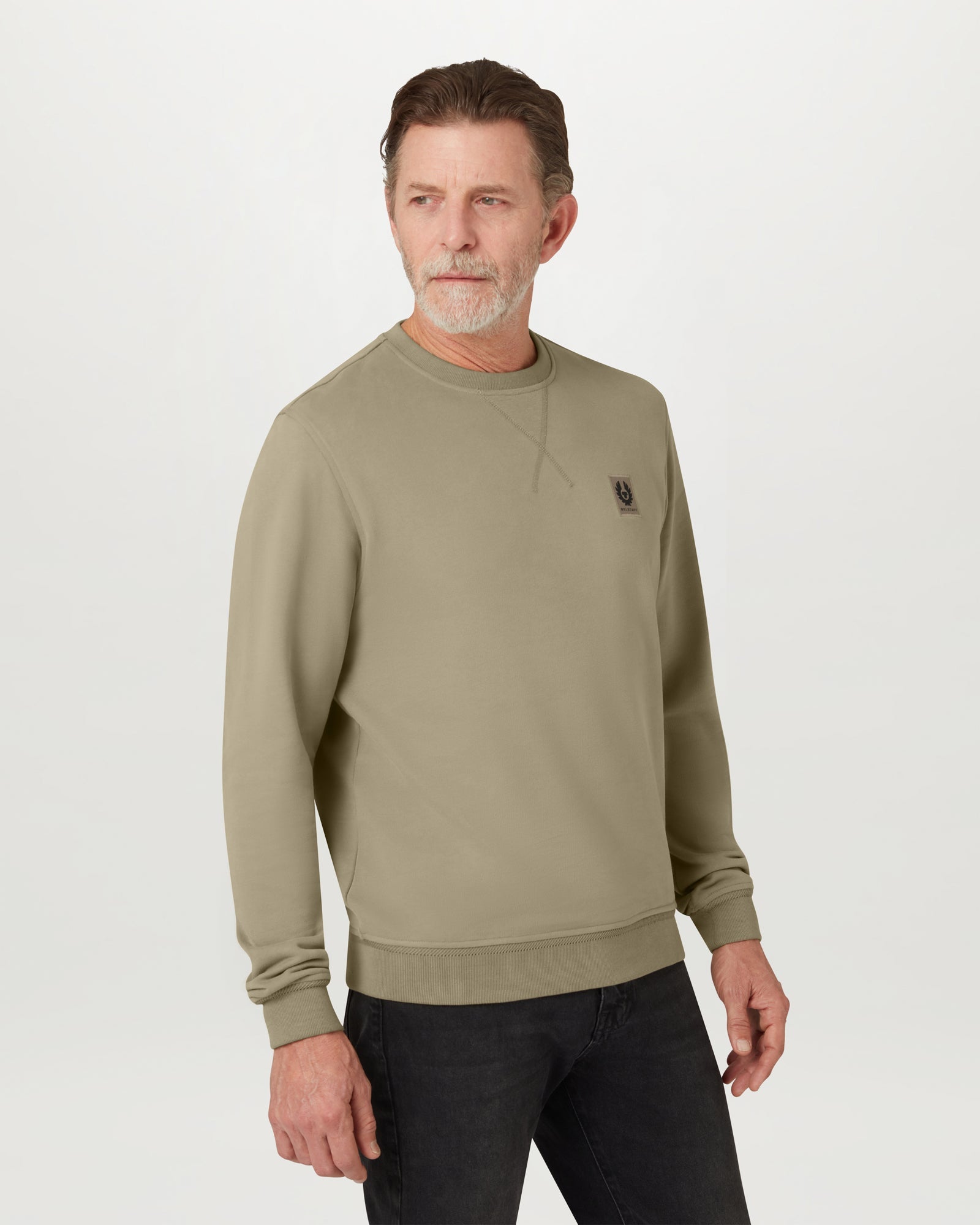 SUDADERA BELSTAFF - Verde militar