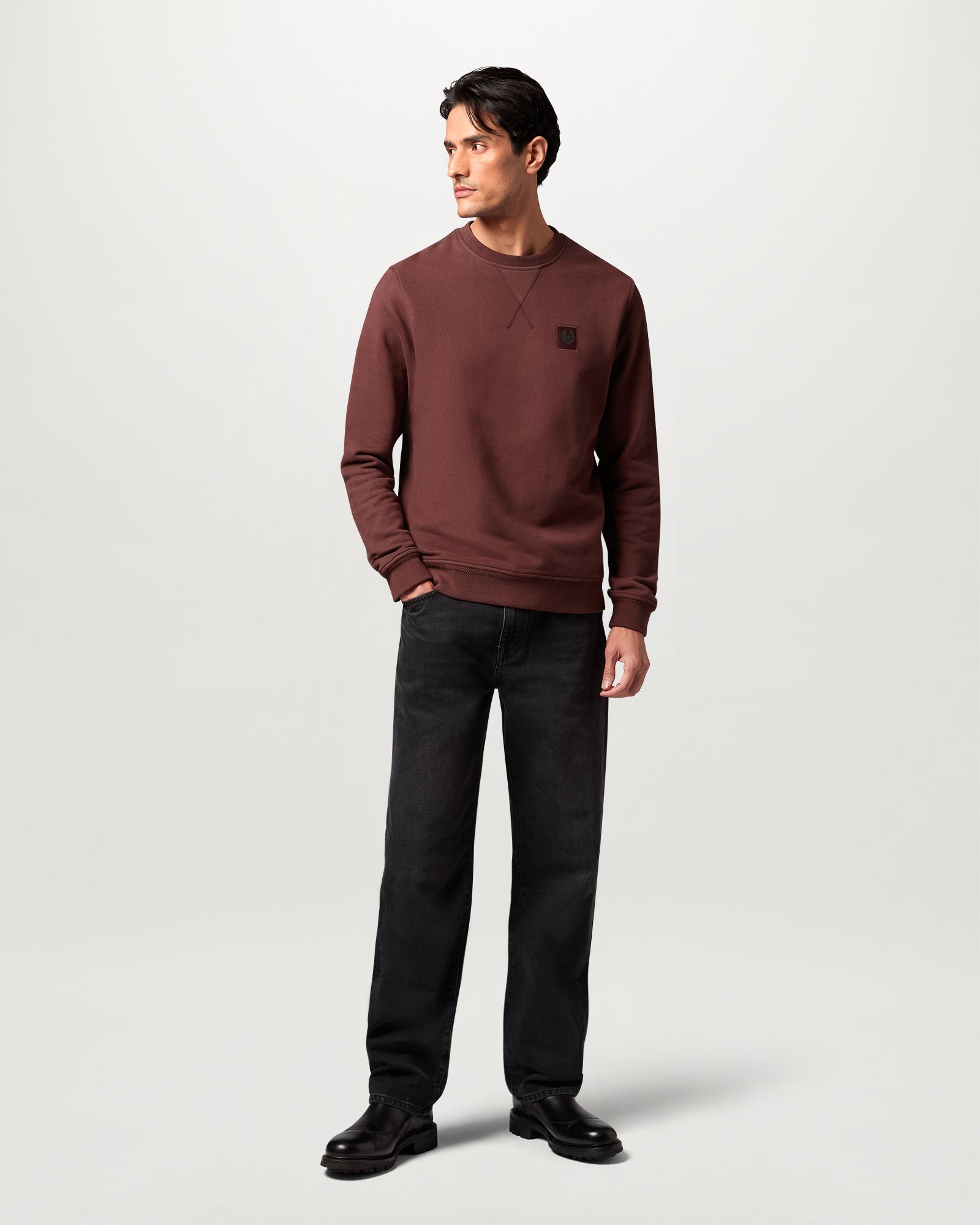 BELSTAFF SWEATSHIRT - Oxblood