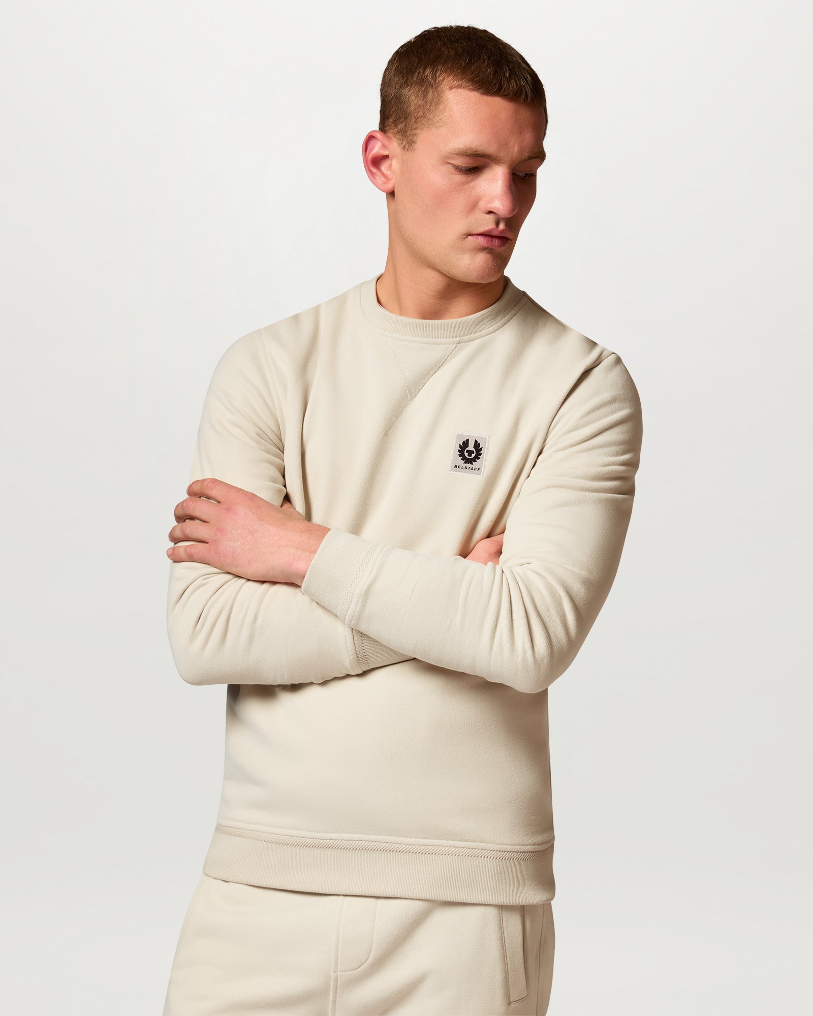 BELSTAFF SWEATSHIRT - Pale Stone