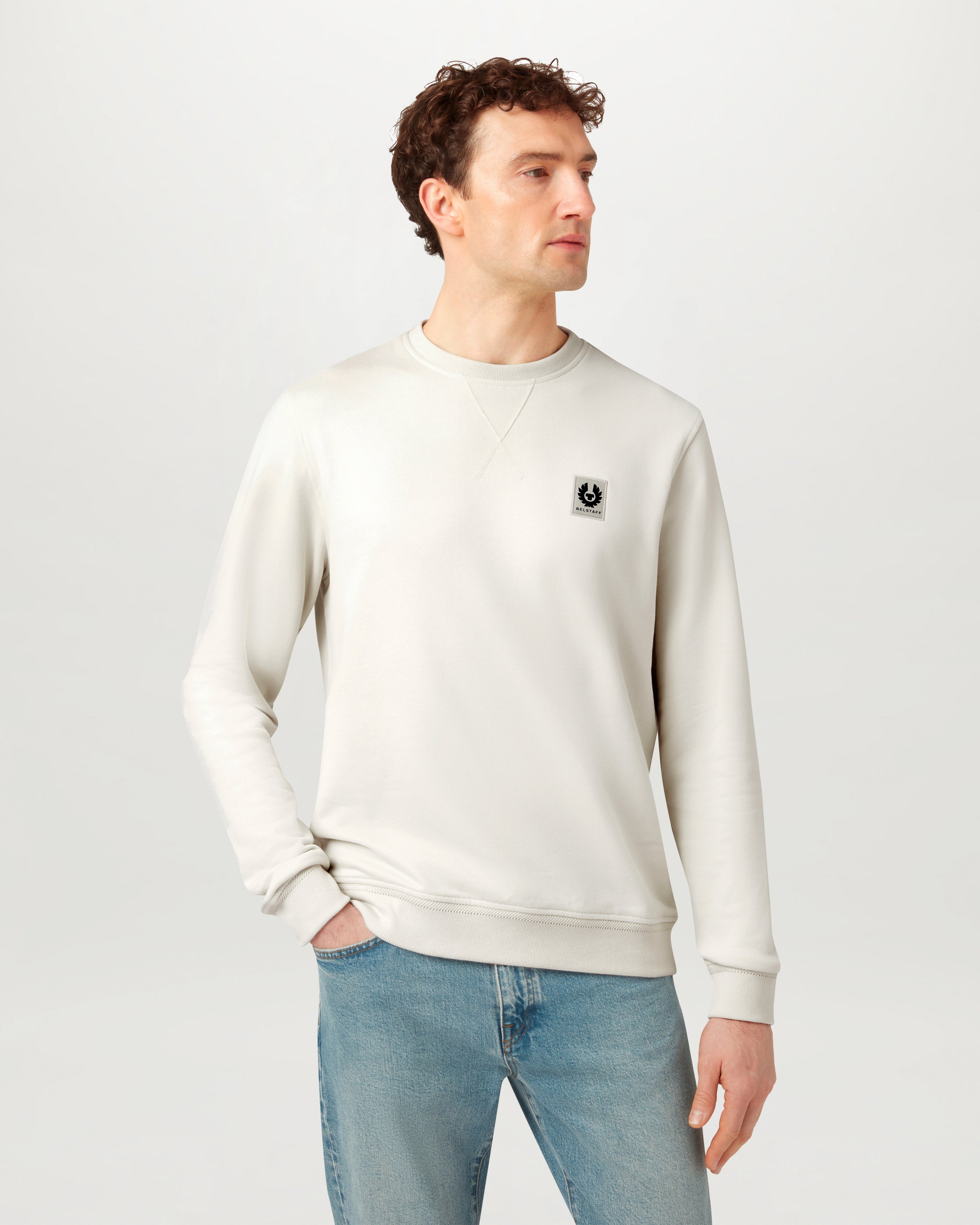 BELSTAFF SWEATSHIRT - Silver Birch