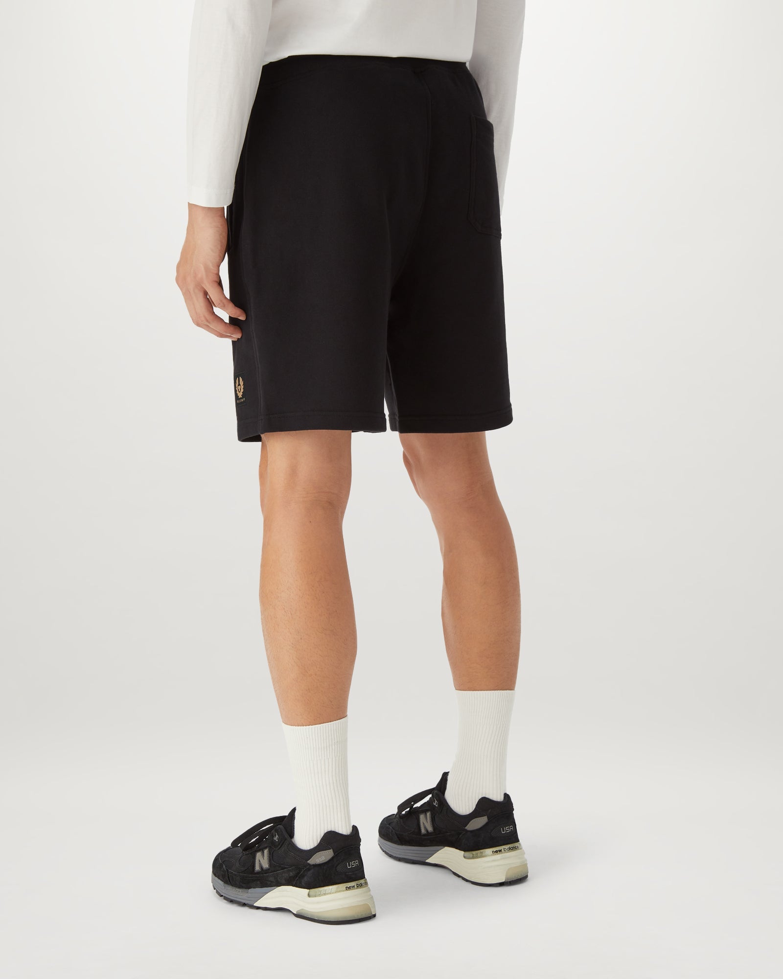 PANTALONES DE CHÁNDAL CORTOS BELSTAFF - Negro