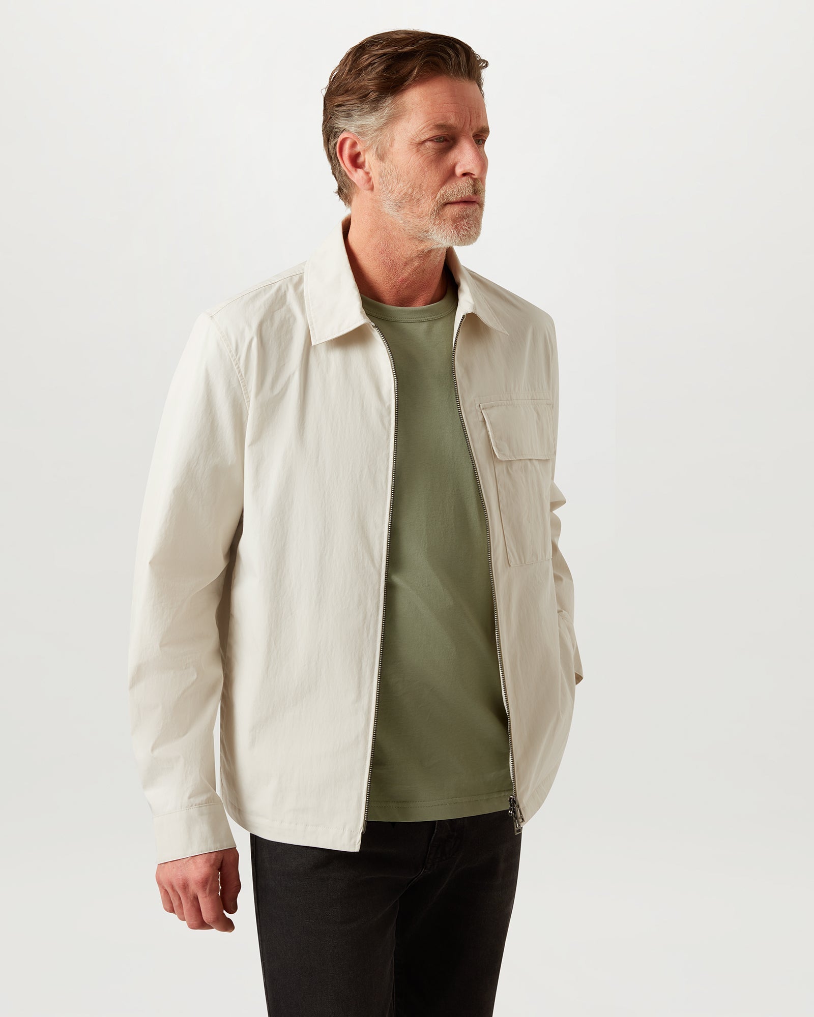 CAMISETA BELSTAFF - Verde liquen