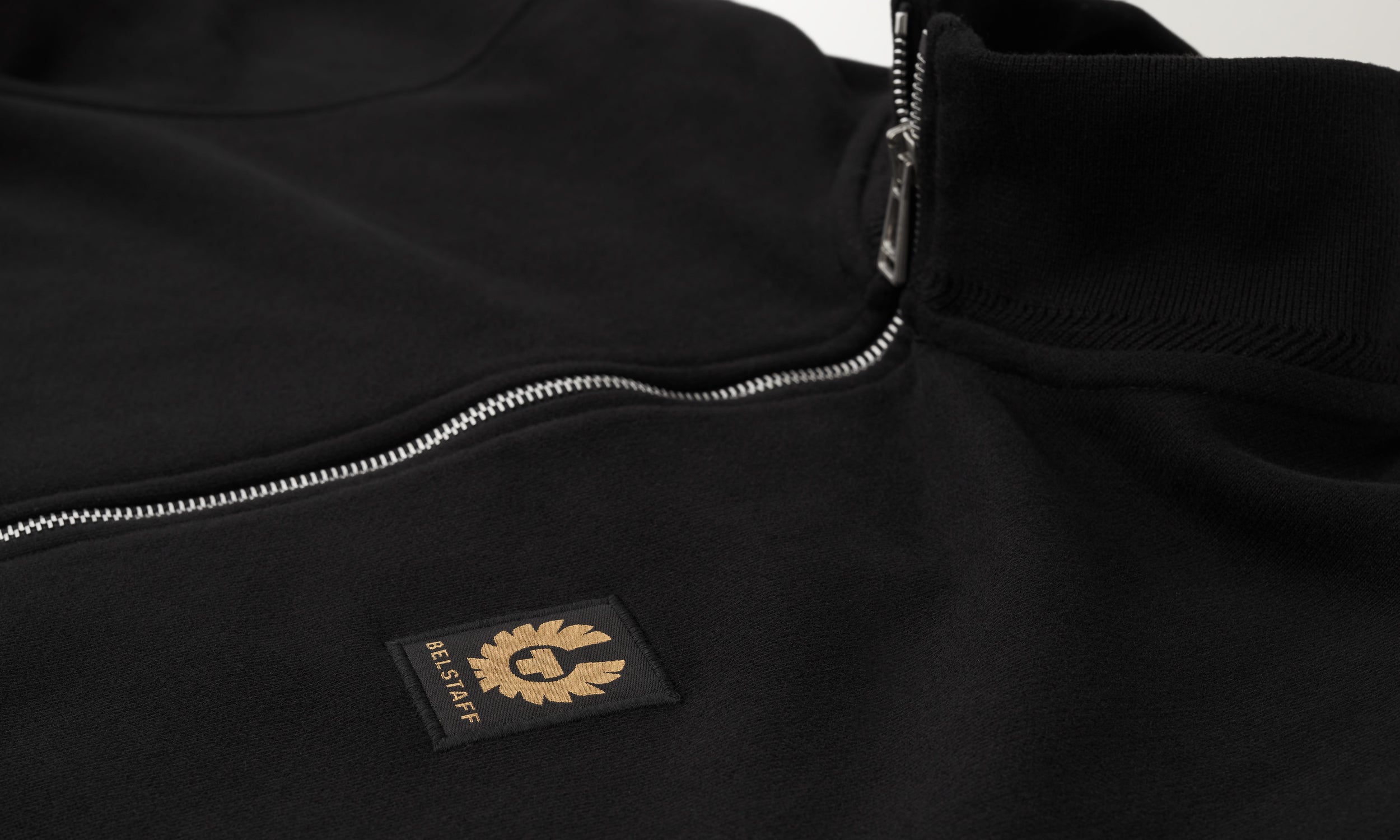 BELSTAFF SWEATSHIRT MIT DURCHGEHENDEM REIẞVERSCHLUSS - Schwarz