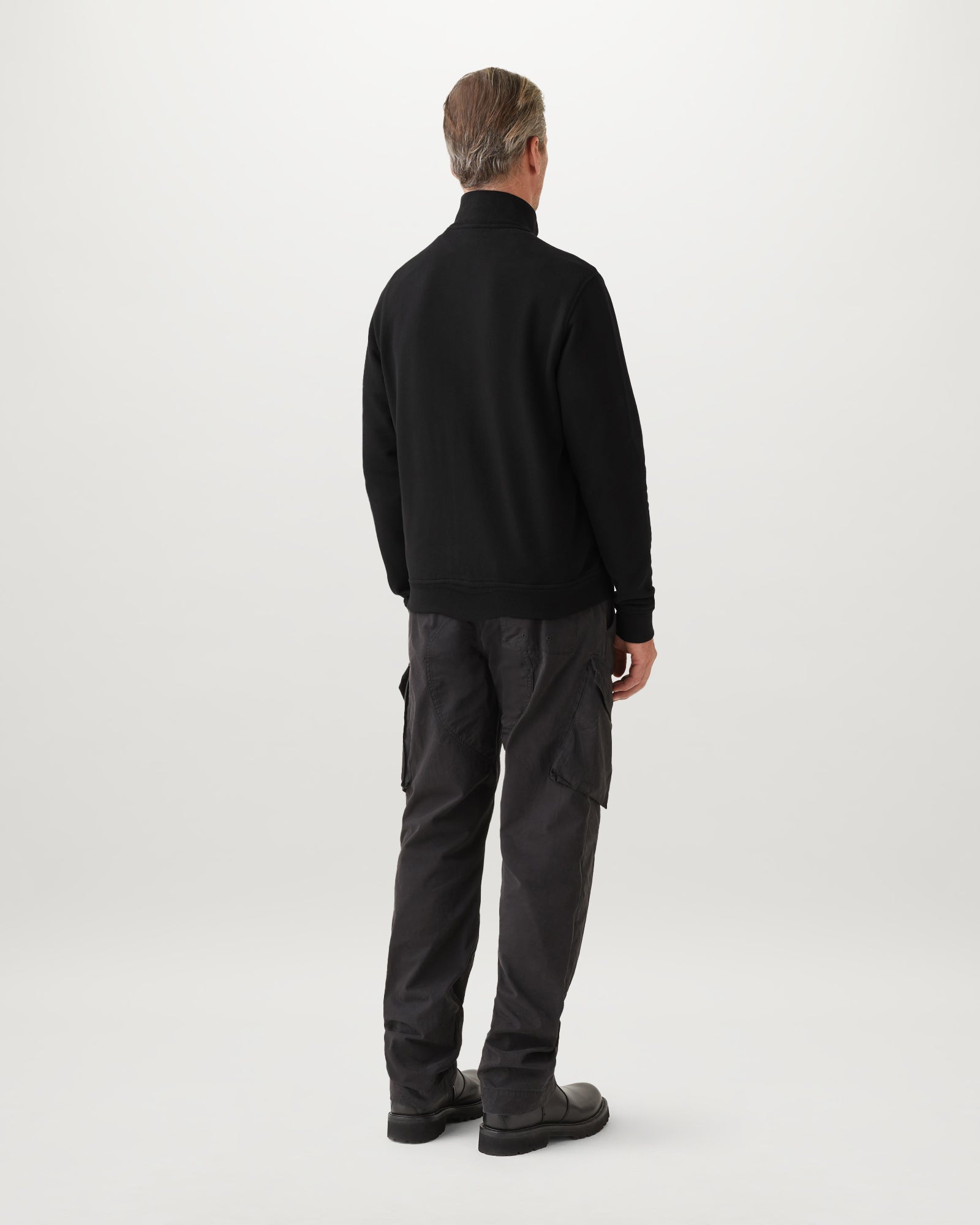 BELSTAFF SWEATSHIRT MIT DURCHGEHENDEM REIẞVERSCHLUSS - Schwarz