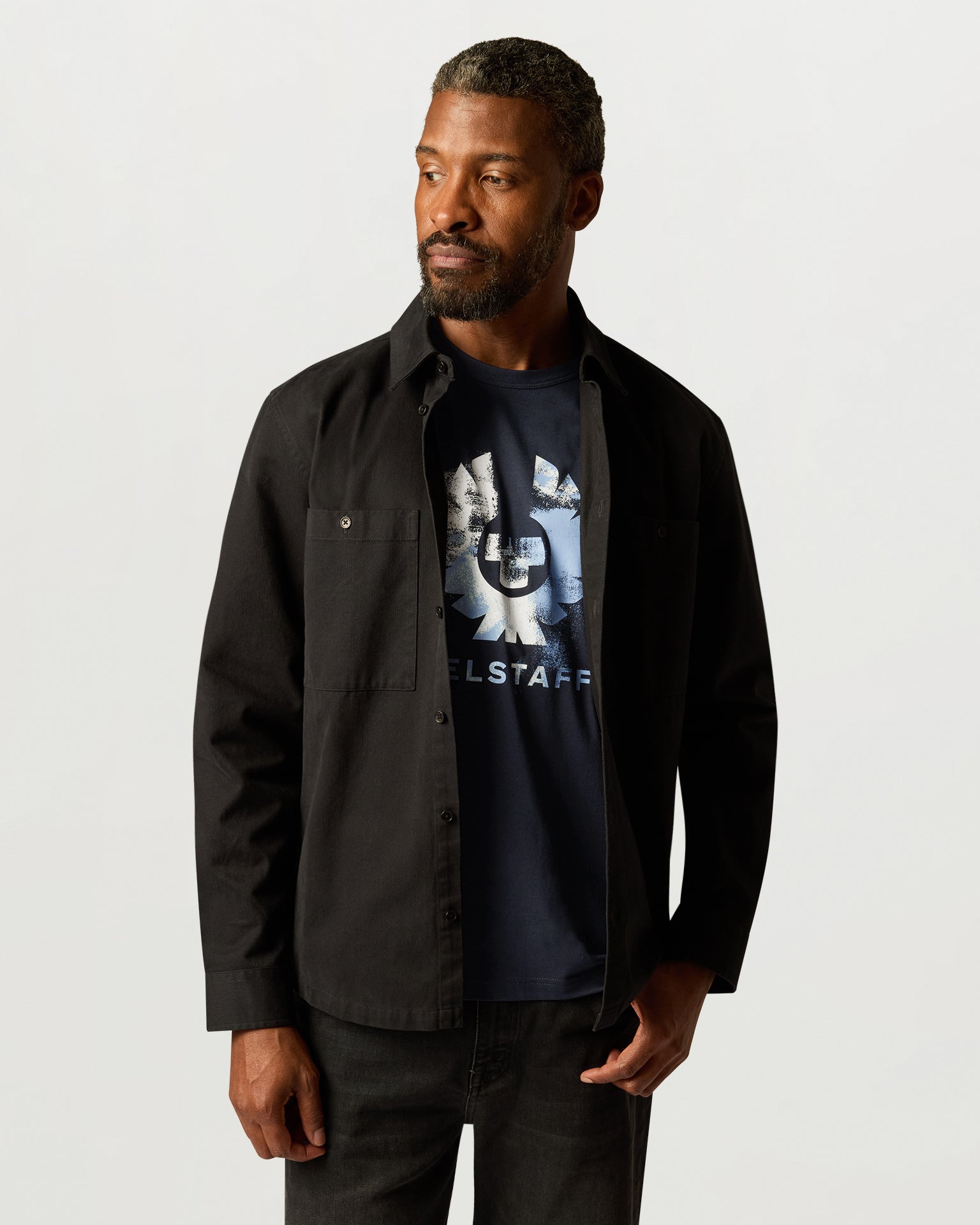 BLUR T-SHIRT COTTON - Dark Ink