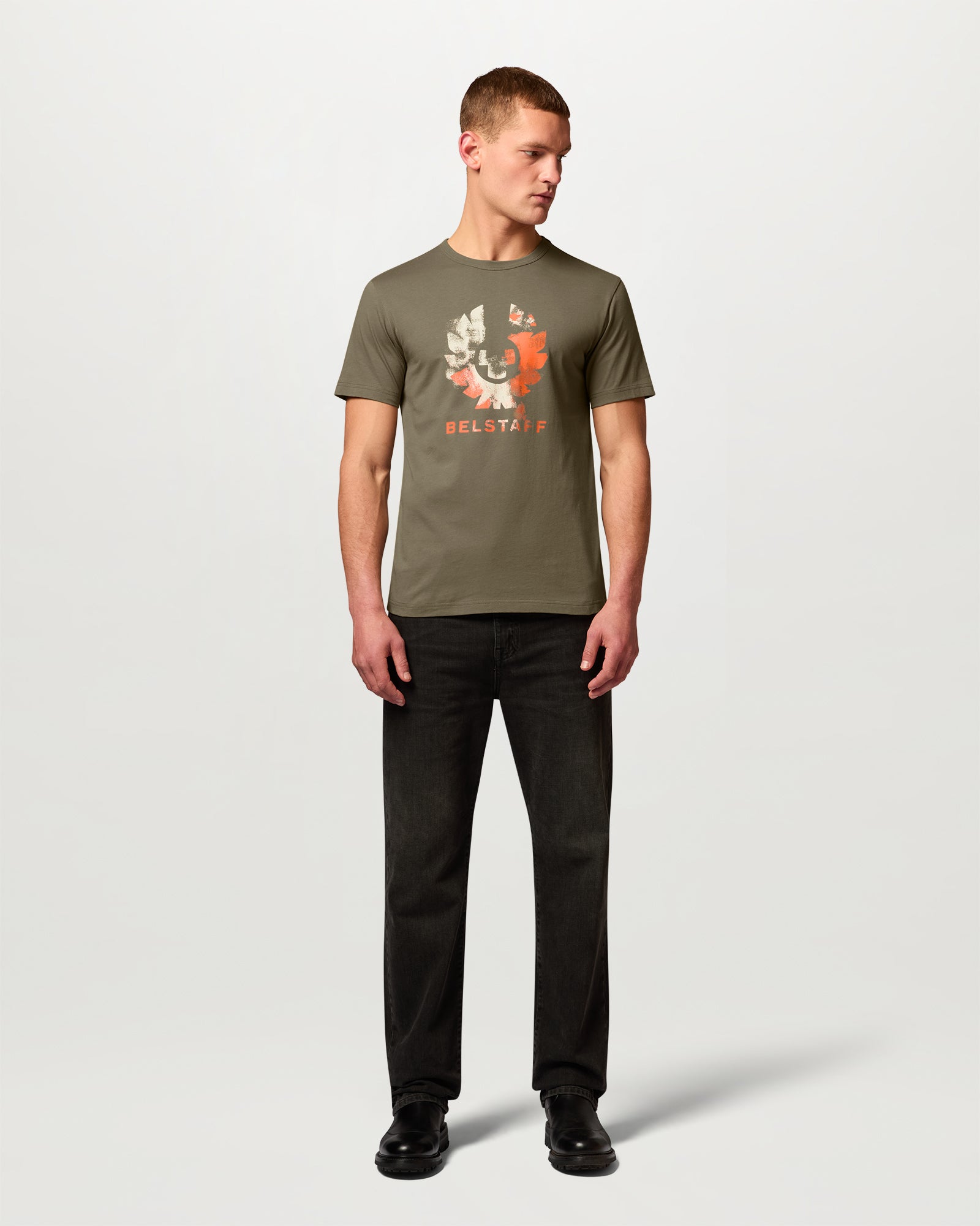 BLUR T-SHIRT COTTON - Khaki Green