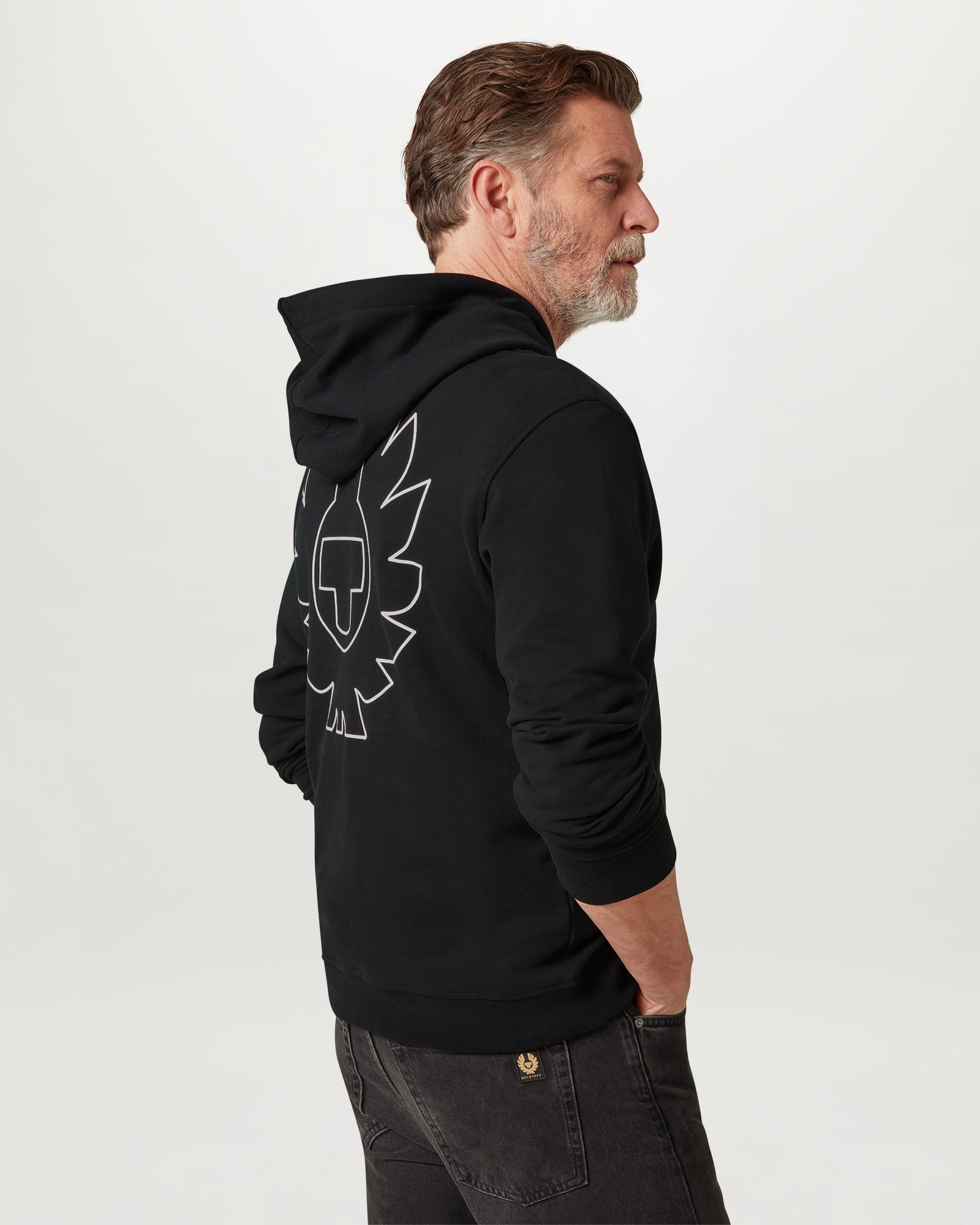 BORDER HOODIE - Black