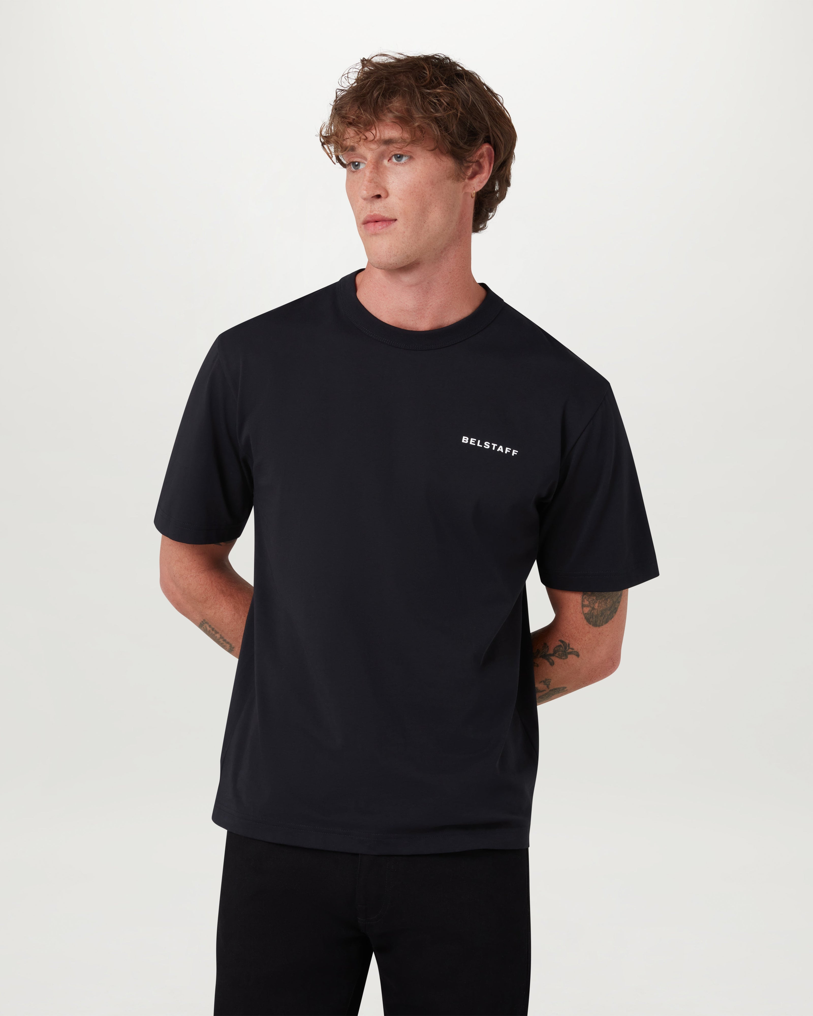 BORDER T-SHIRT - Schwarz