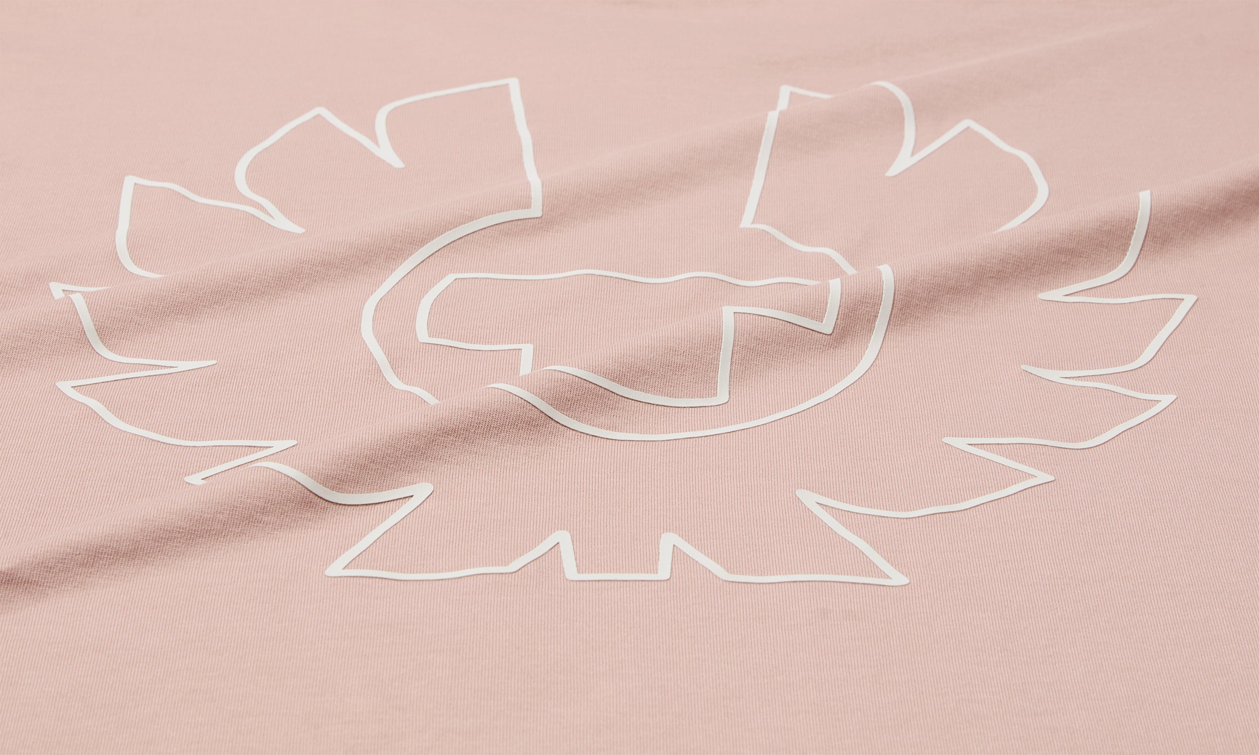 BORDER T-SHIRT - Dusk Pink