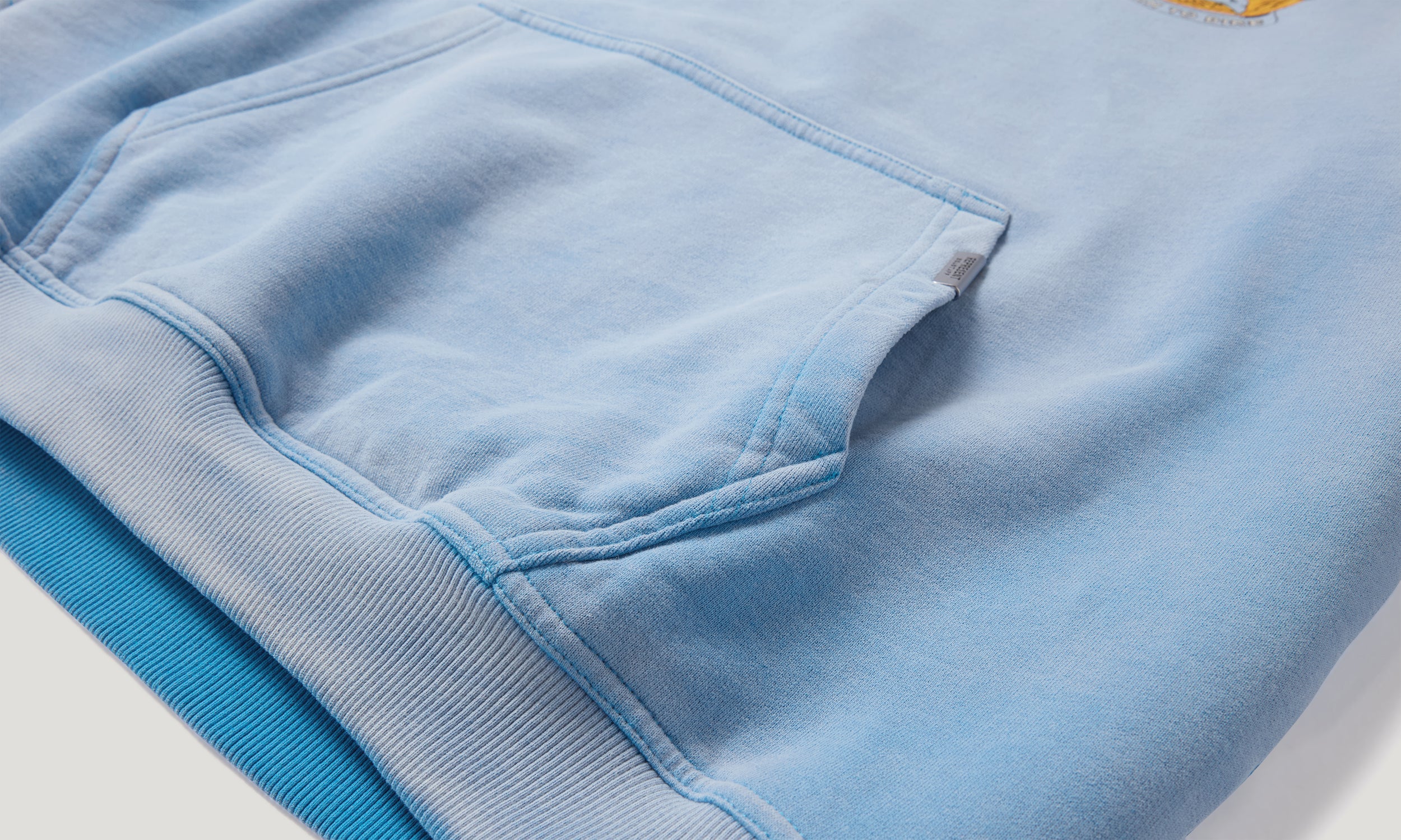 BELSTAFF X REPRESENT BORN TO BIKE HOODIE - Washed Blue