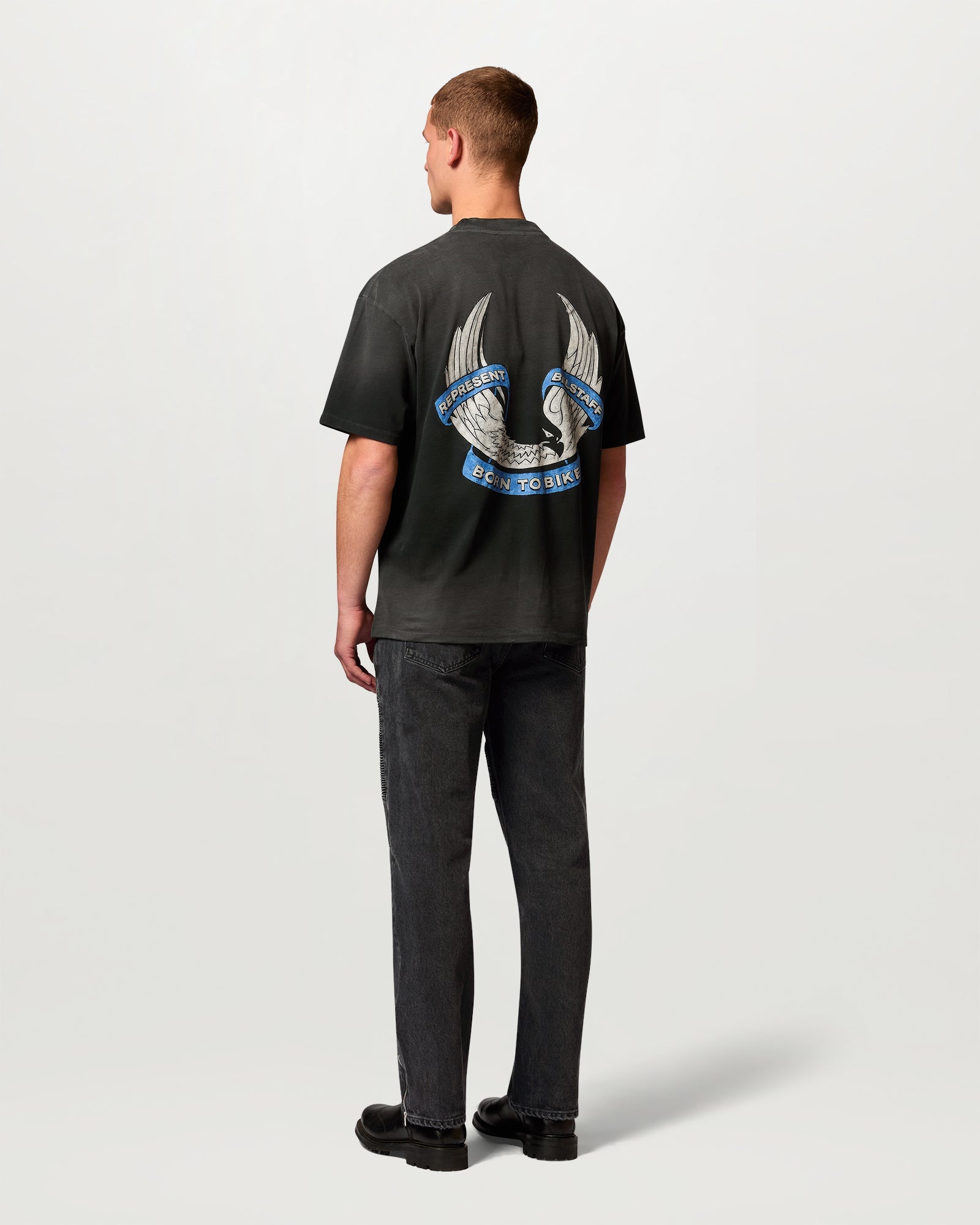 BELSTAFF X REPRESENT BORN TO BIKE T-SHIRT