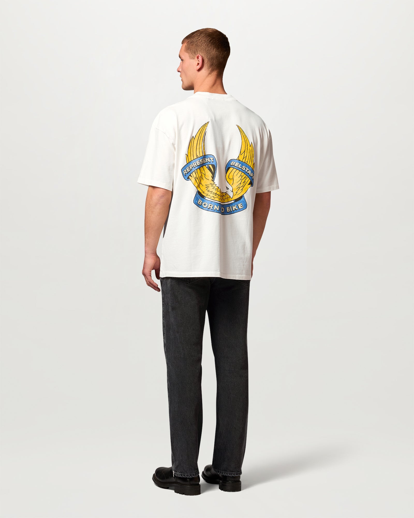BELSTAFF X REPRESENT BORN TO BIKE T-SHIRT
