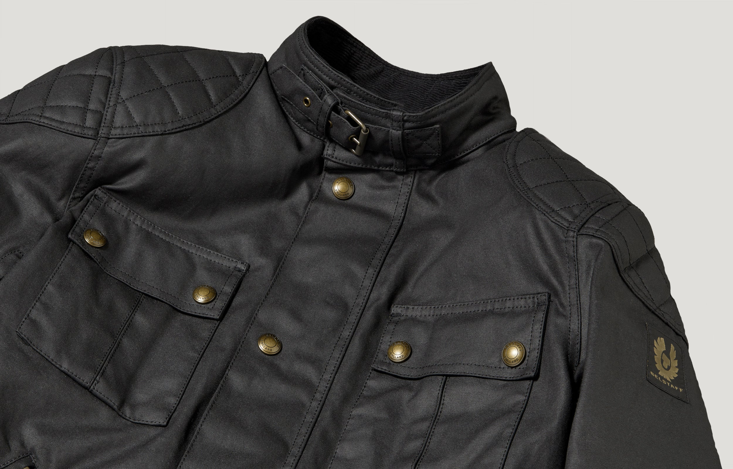 BROOKLANDS MOTORCYCLE JACKET - Black