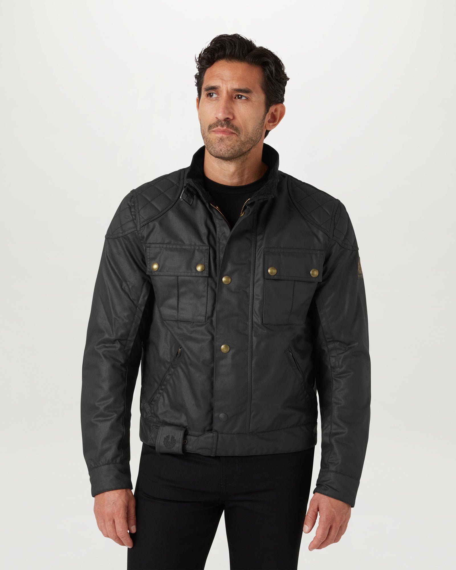 BROOKLANDS MOTORCYCLE JACKET - Black