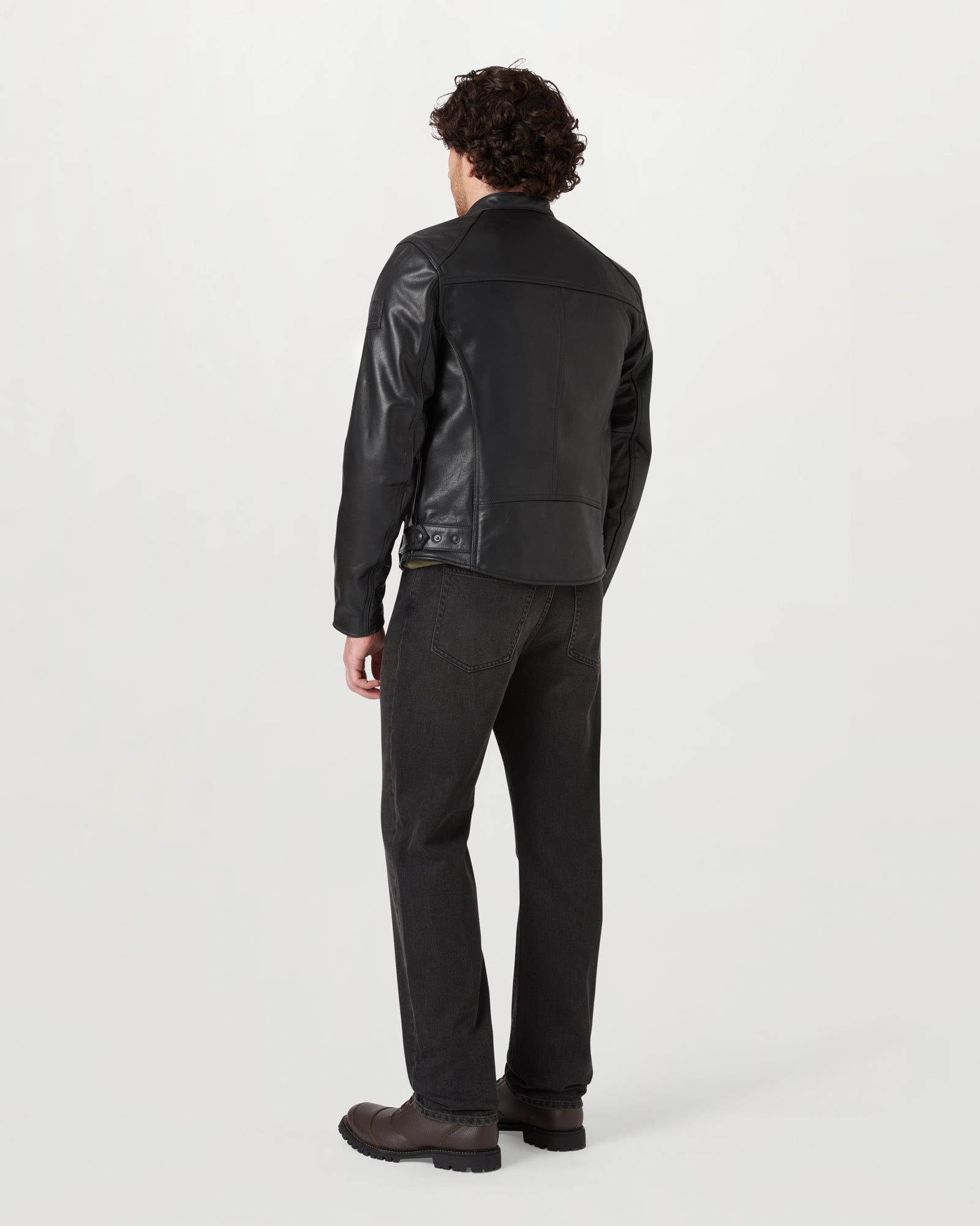 VESTE MOTO BROUGHTON - Noir