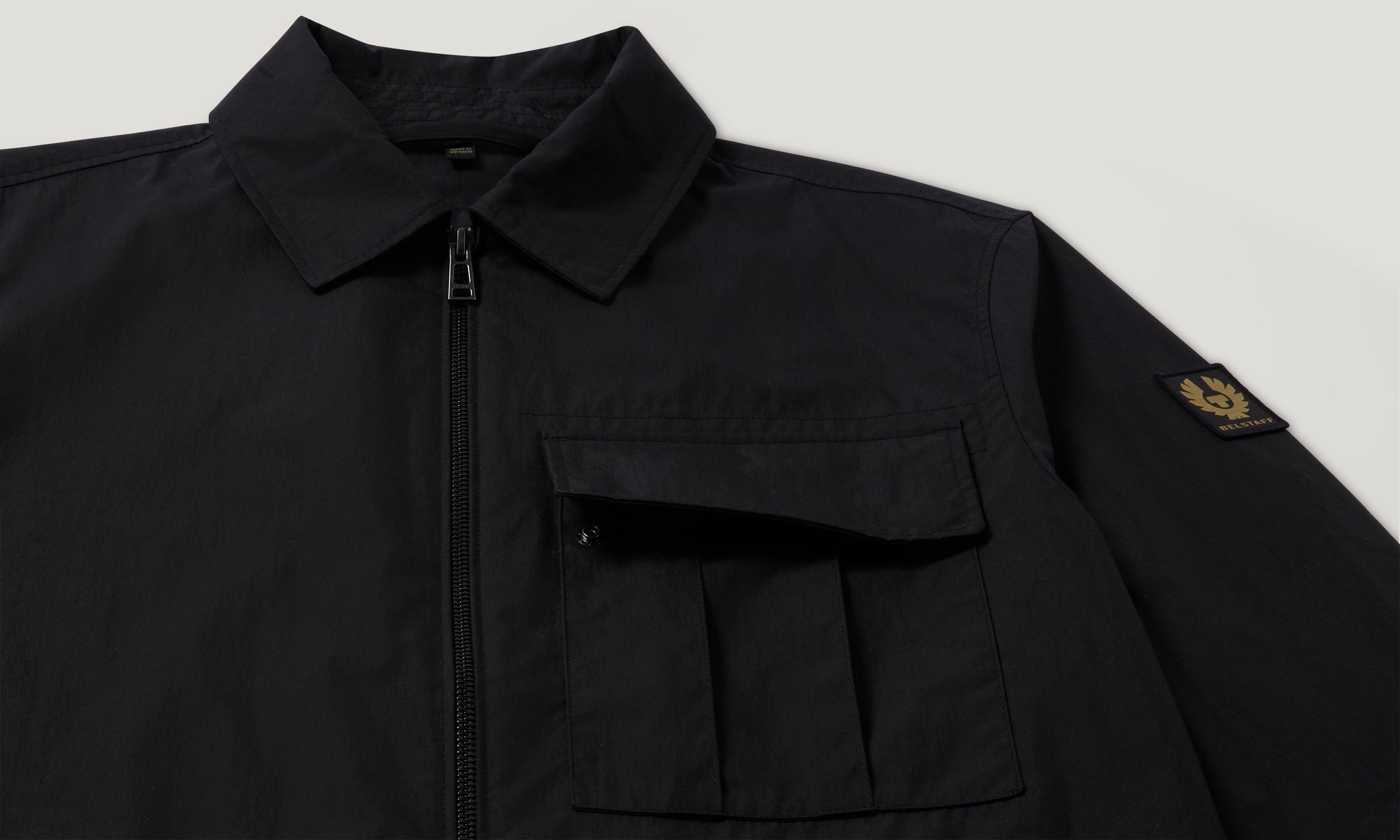 CARGO OVERSHIRT - Black