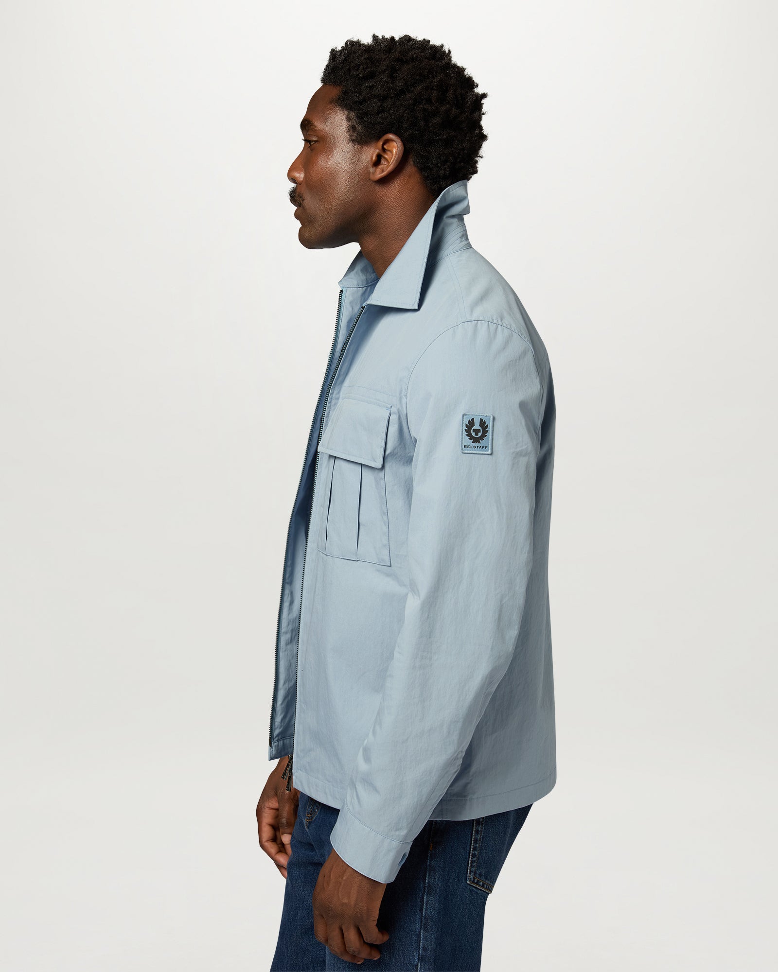 CARGO OVERSHIRT - Mist Blue