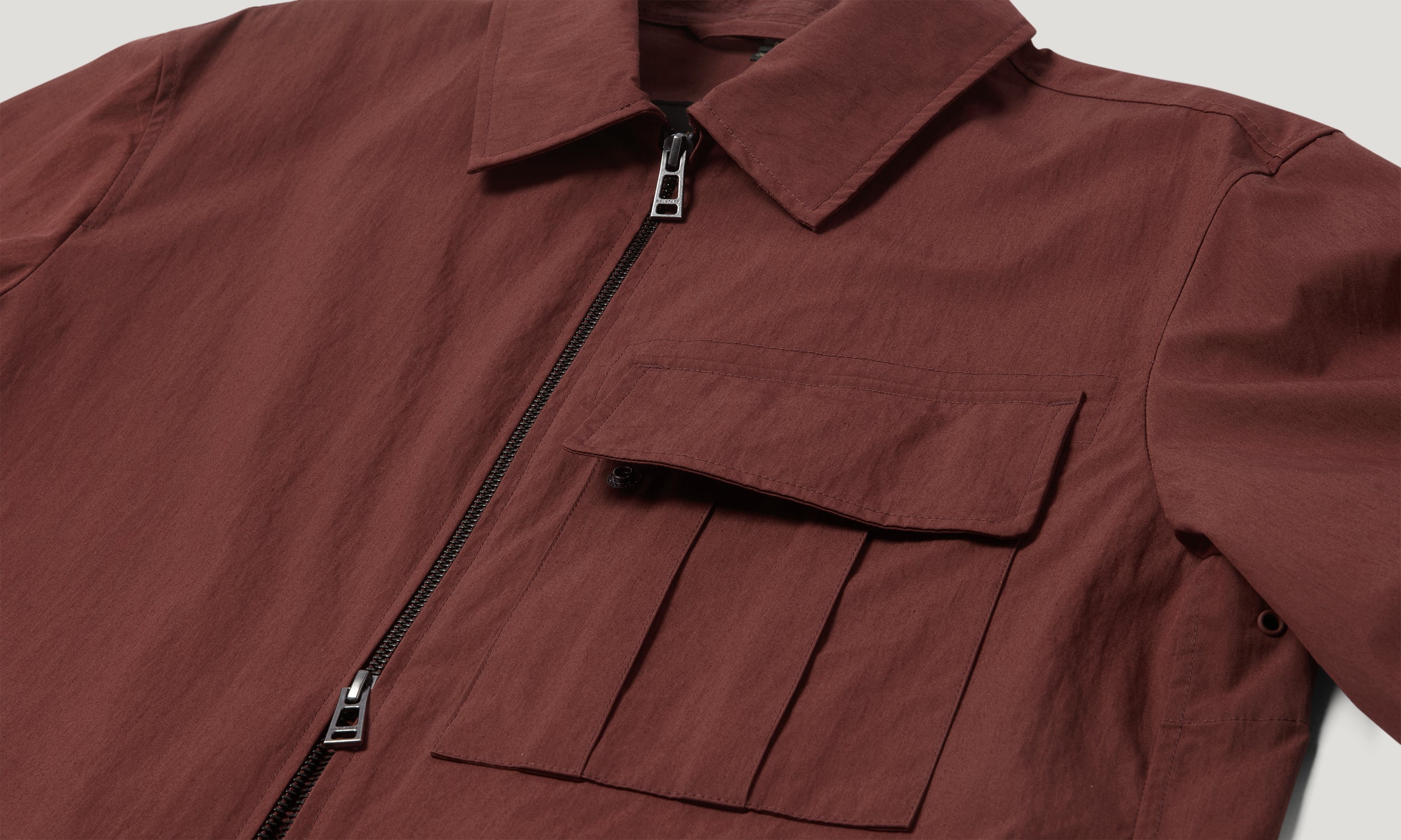 CARGO OVERSHIRT - Oxblood