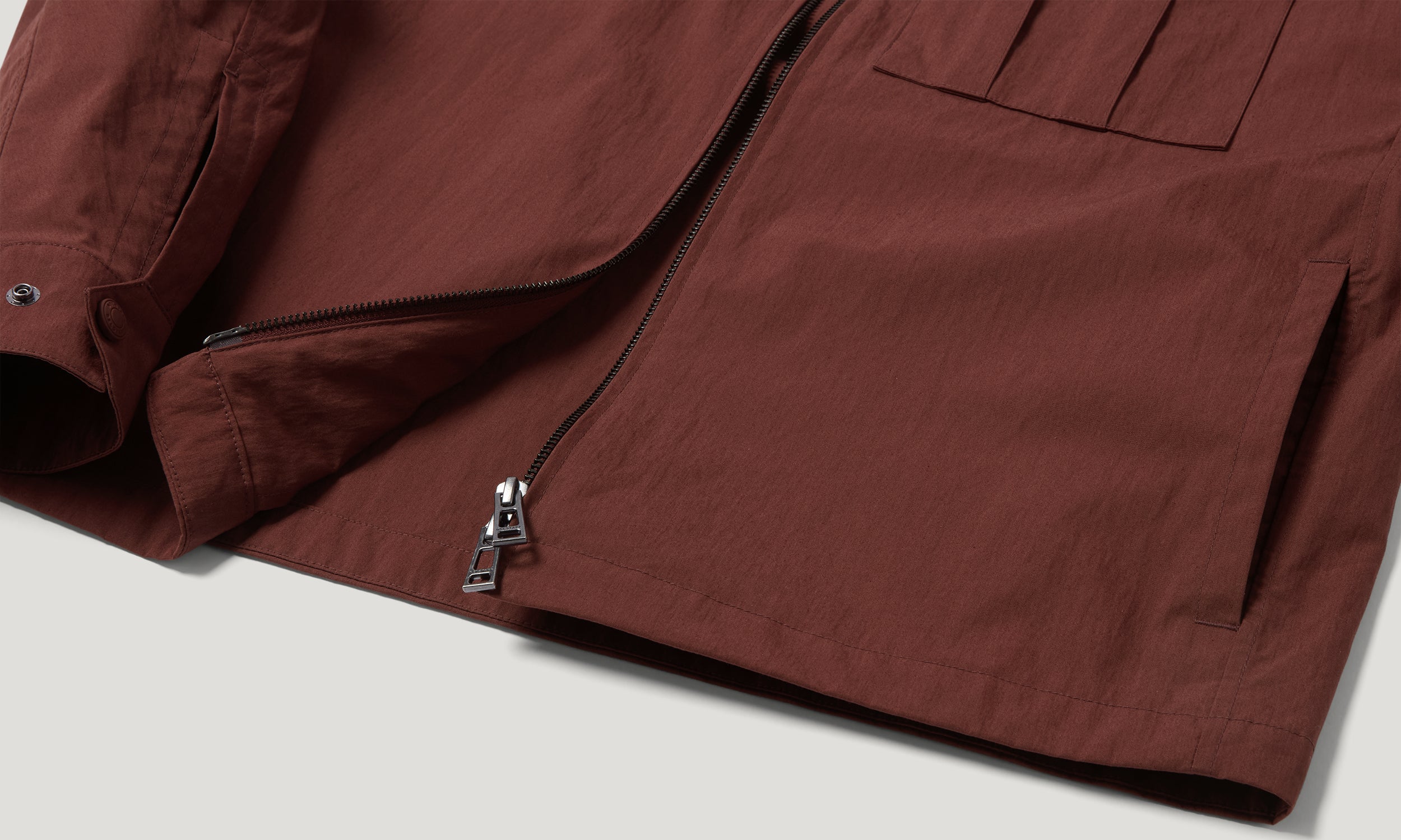 CARGO OVERSHIRT - Oxblood