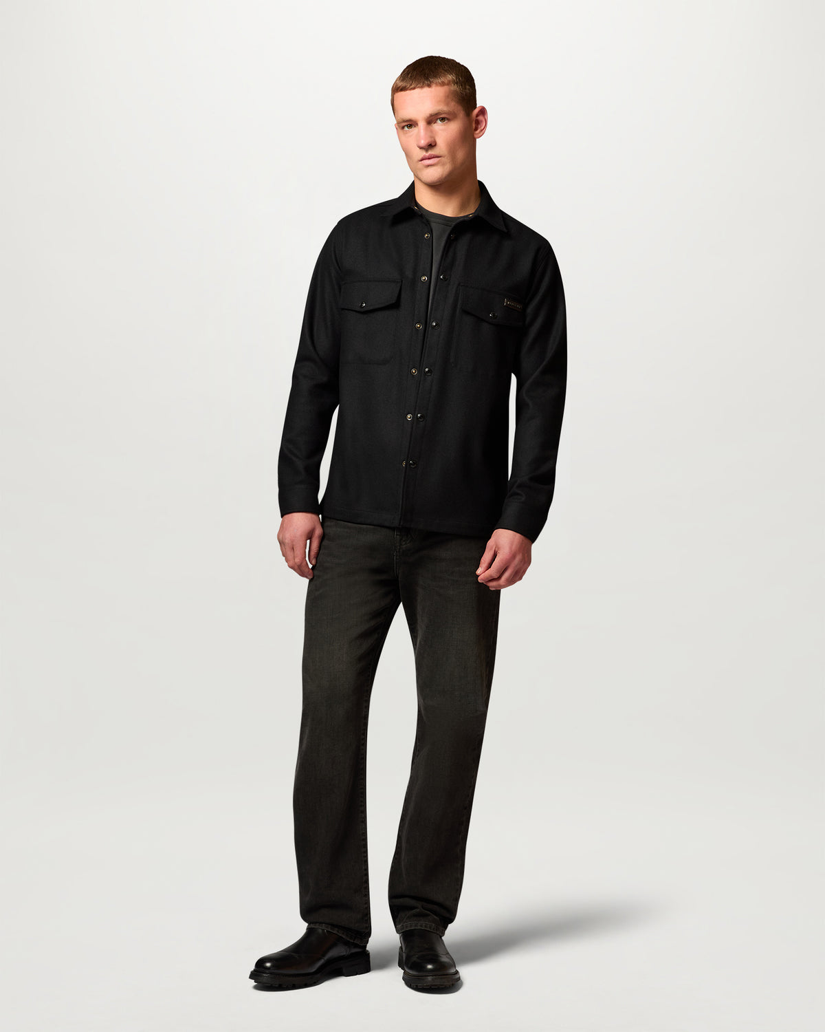 CASTLE OVERSHIRT - Black