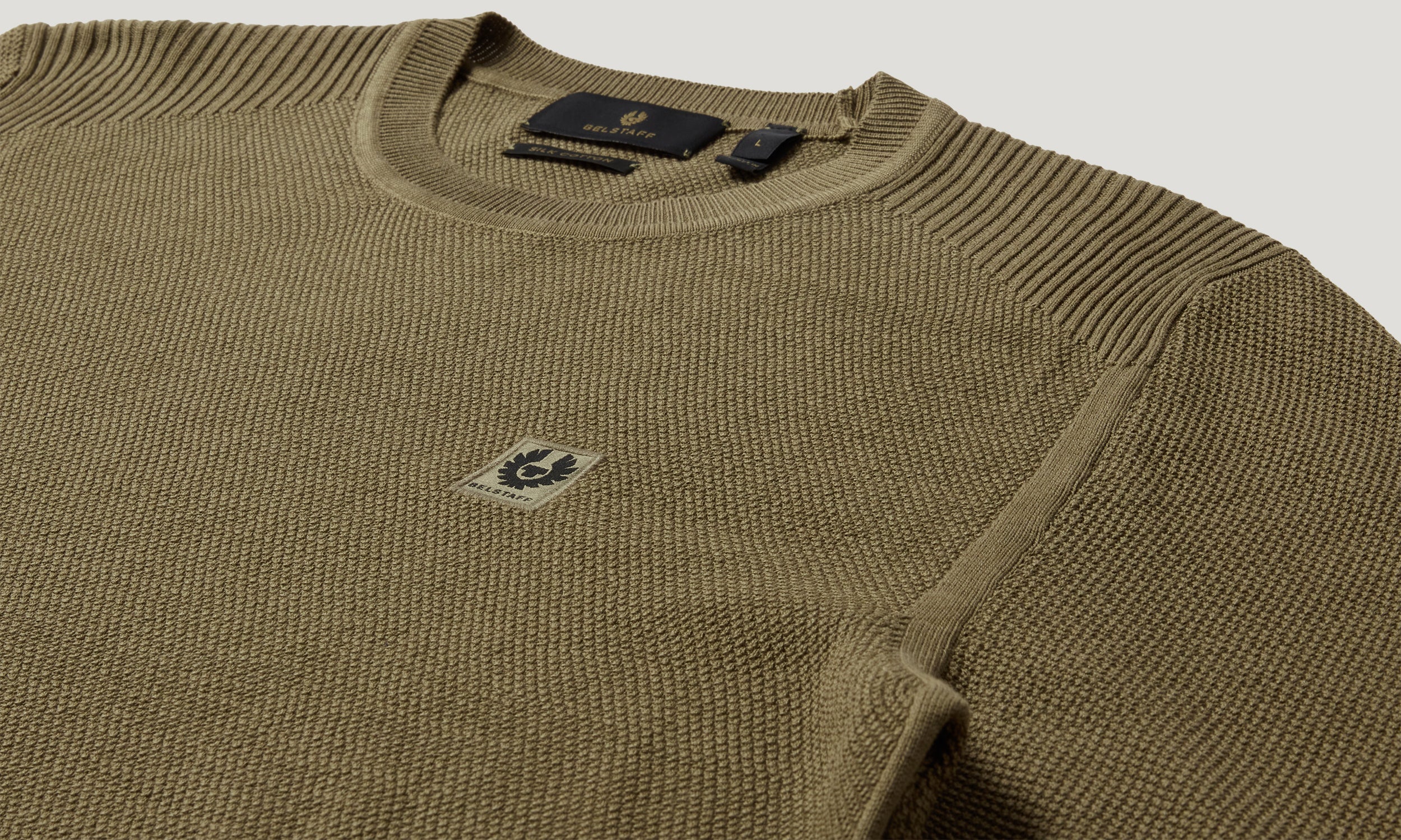 MAGLIONE COAST CON LAVORAZIONE A MAGLIA - Verde militare
