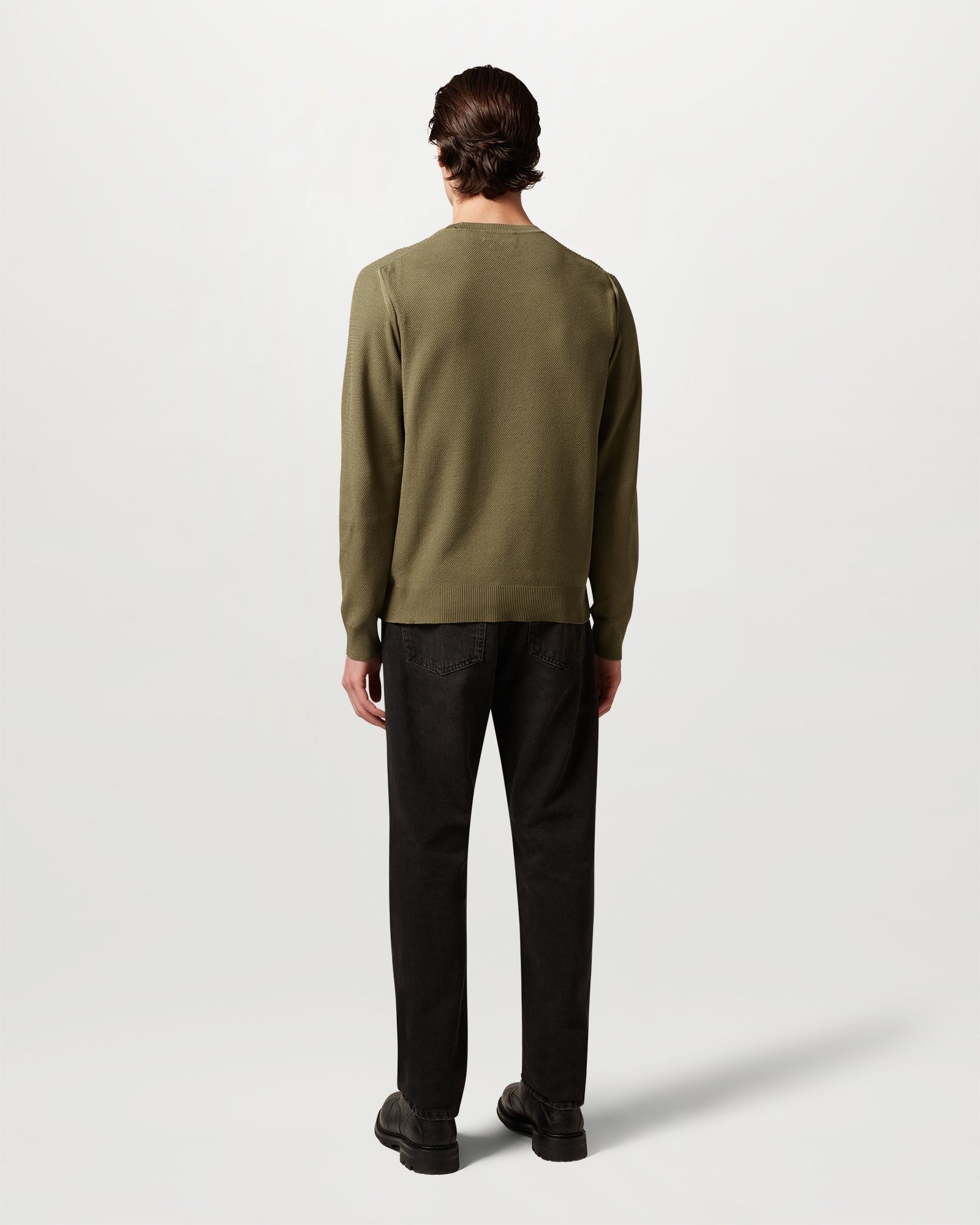 MAGLIONE COAST CON LAVORAZIONE A MAGLIA - Verde militare
