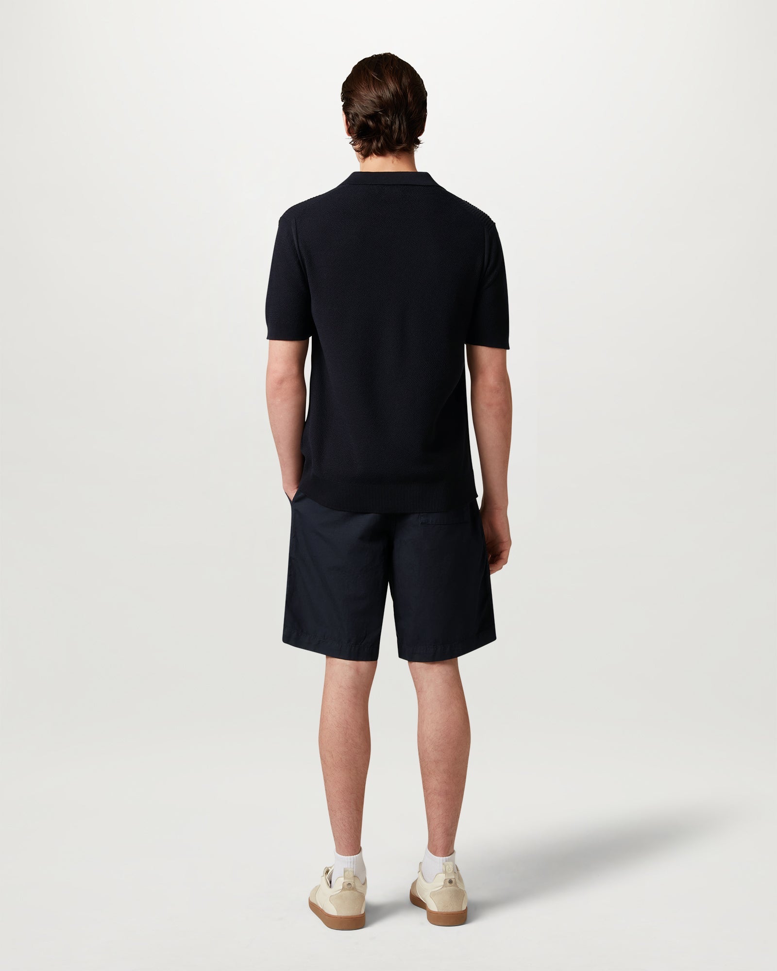 POLO EN MAILLE COAST - Bleu encre foncé