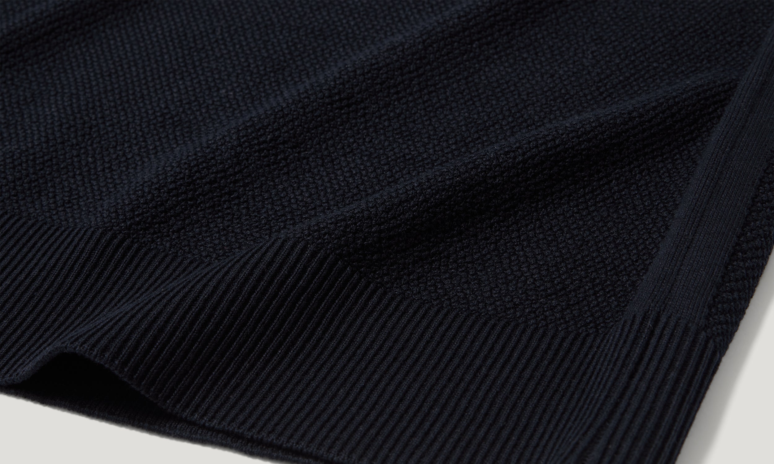 POLO EN MAILLE COAST - Bleu encre foncé